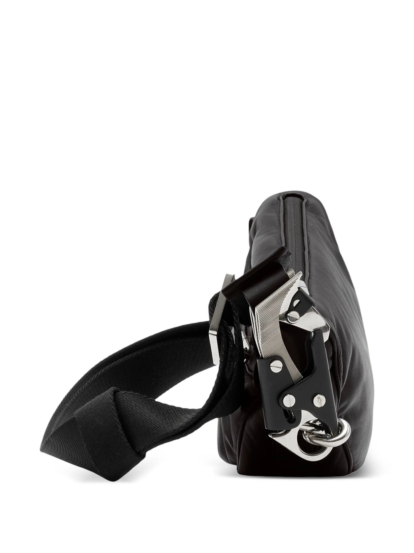 Shield zipped crossbody bag