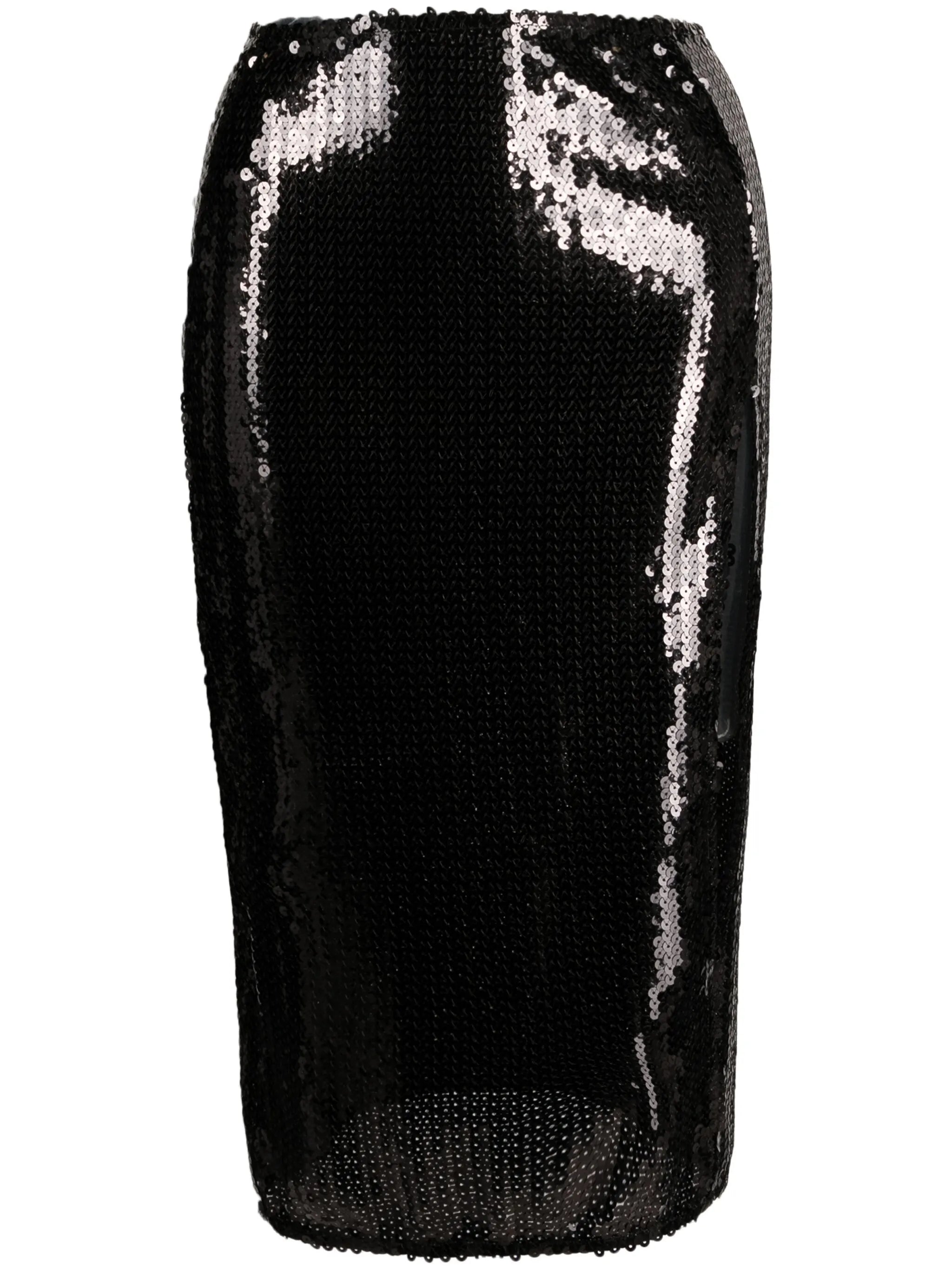 sequinned midi skirt