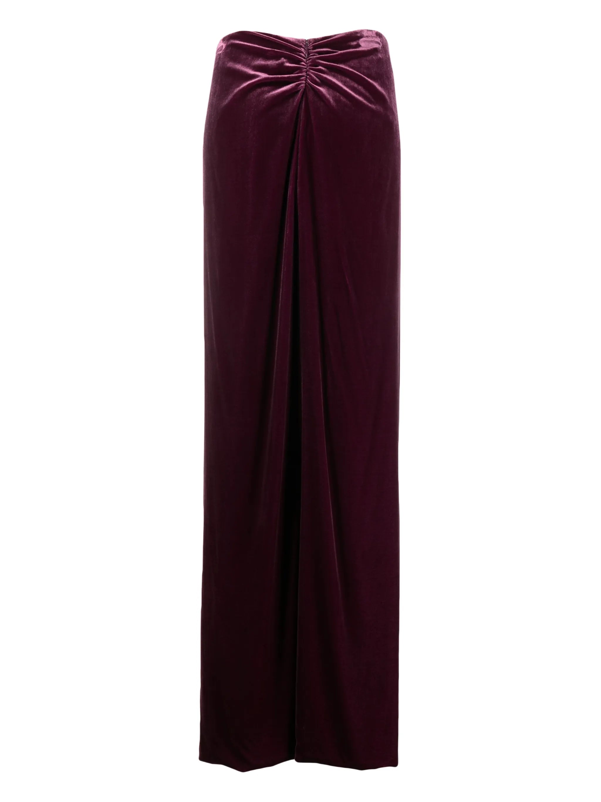 Nia velvet maxi skirt