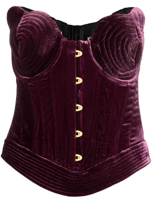 Destiny velvet corset top