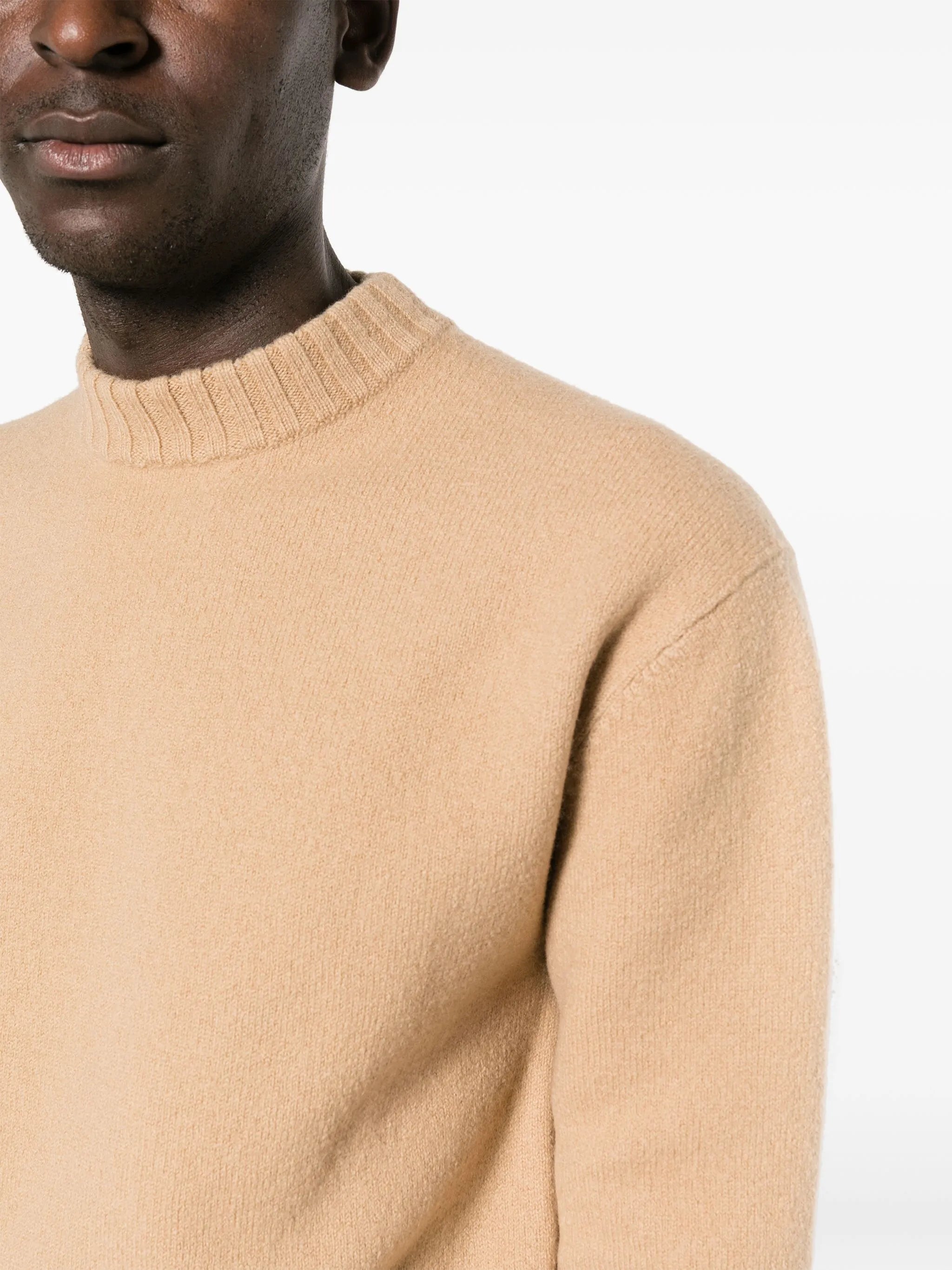 crew-neck merino wool jumper