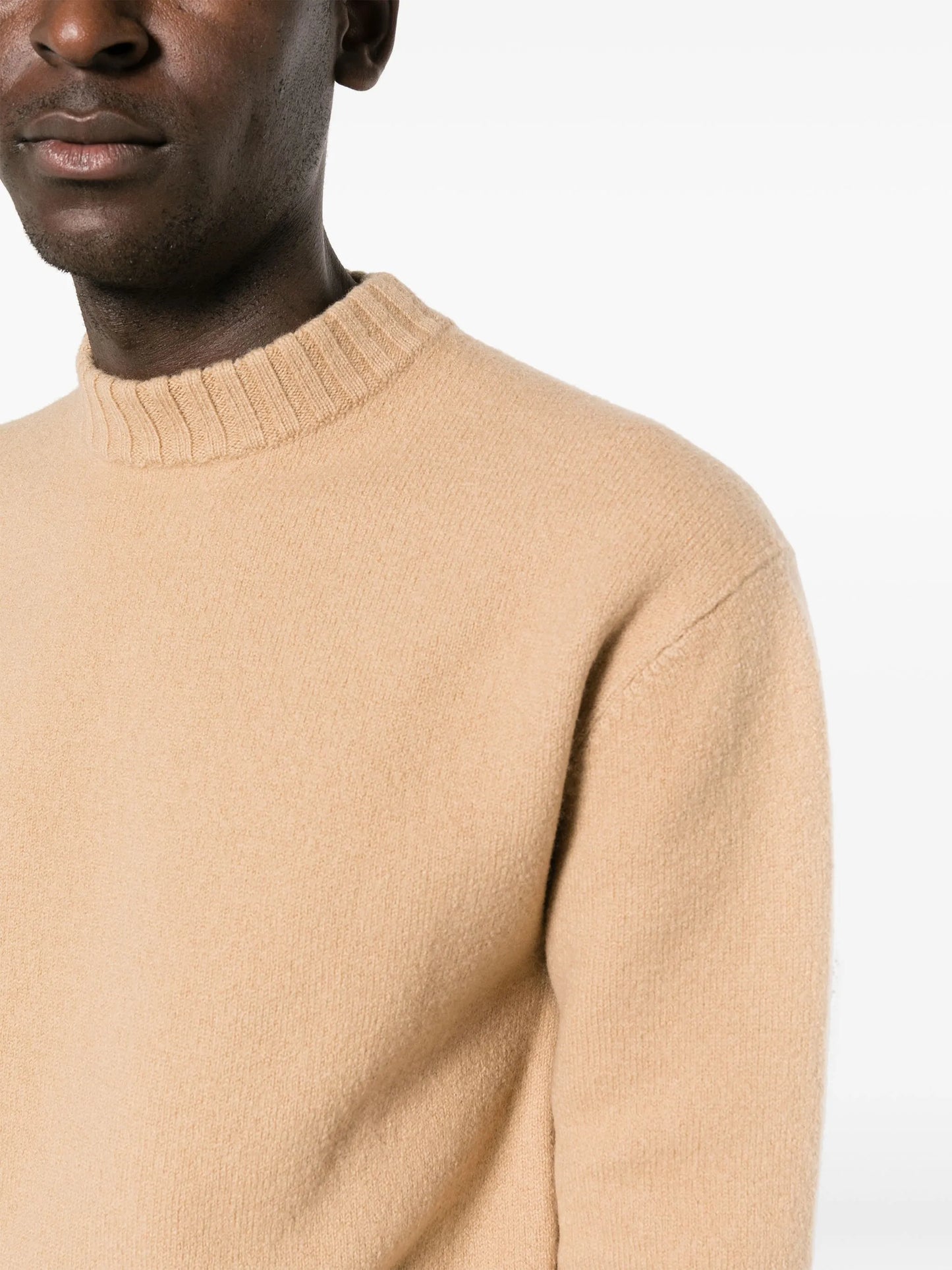 crew-neck merino wool jumper