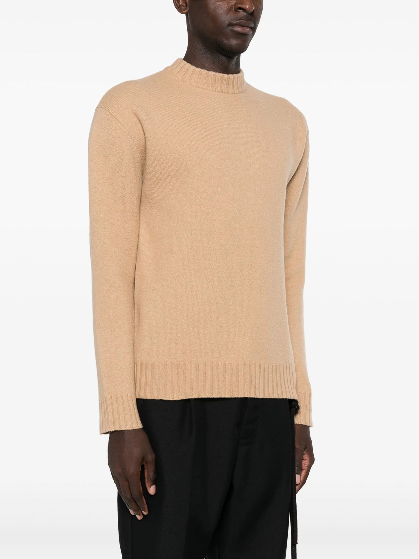crew-neck merino wool jumper