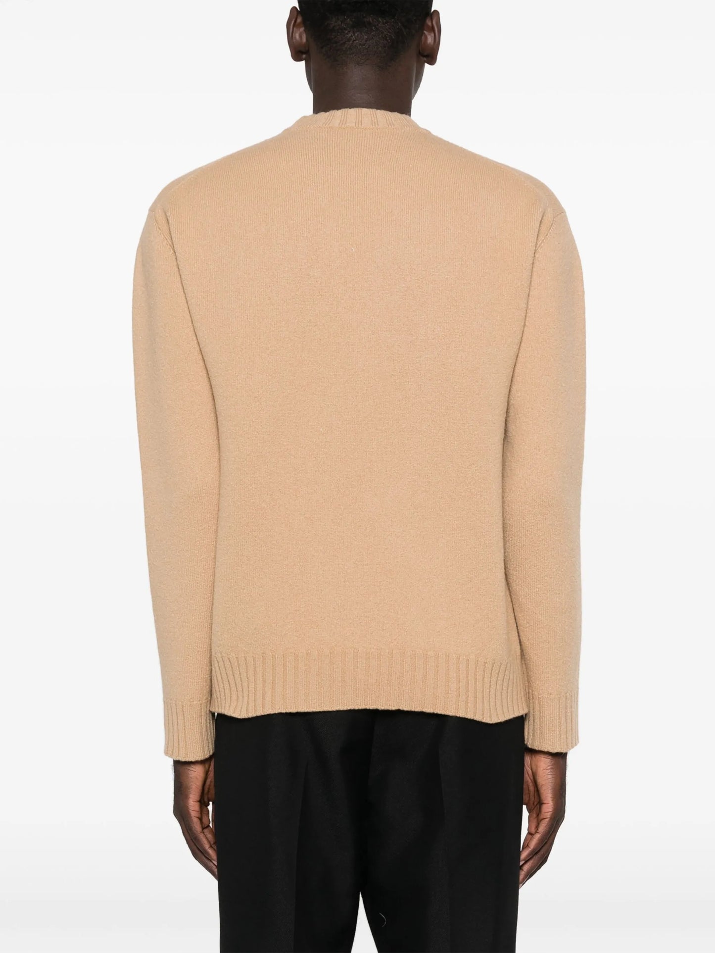 crew-neck merino wool jumper