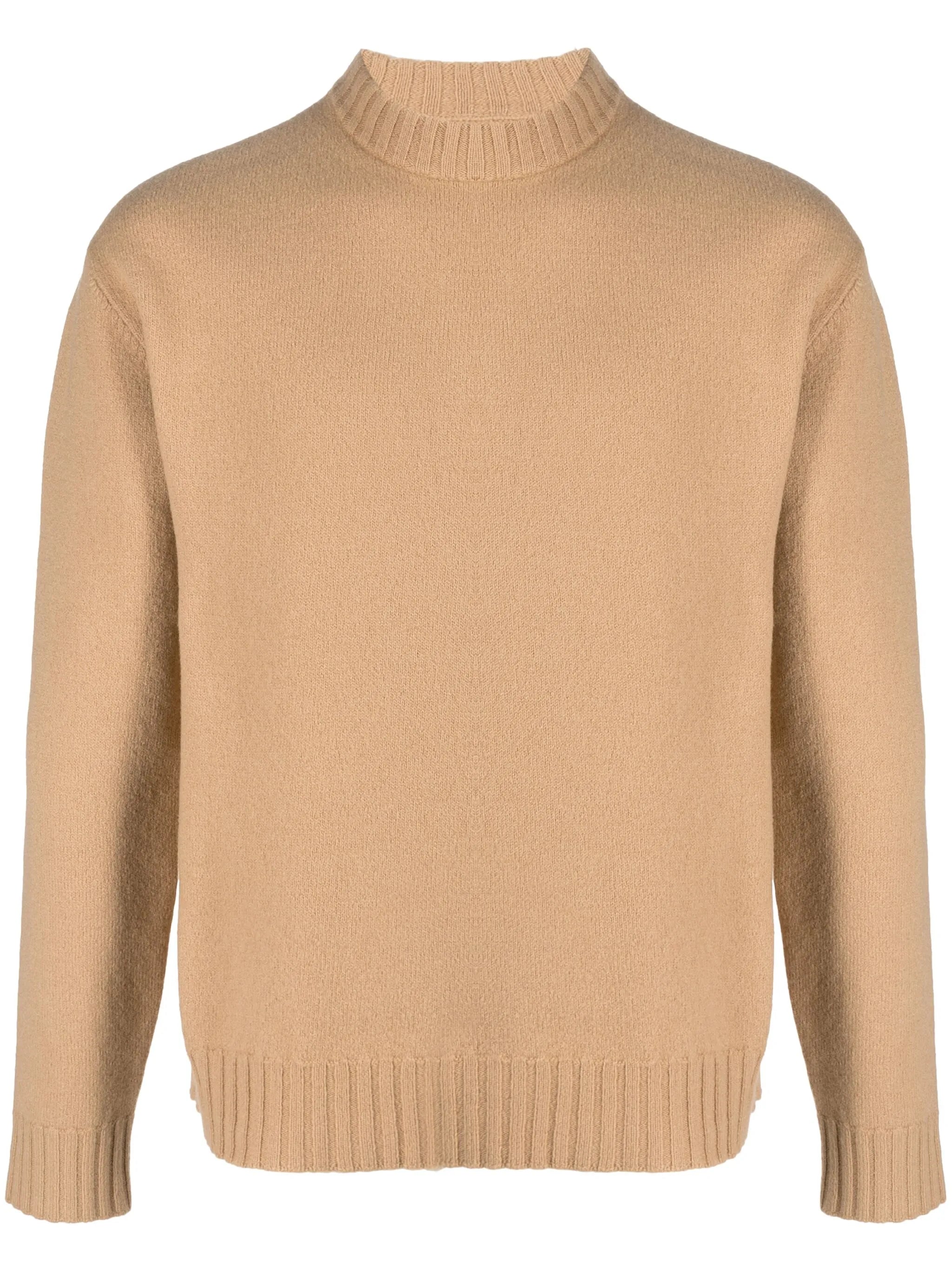 crew-neck merino wool jumper