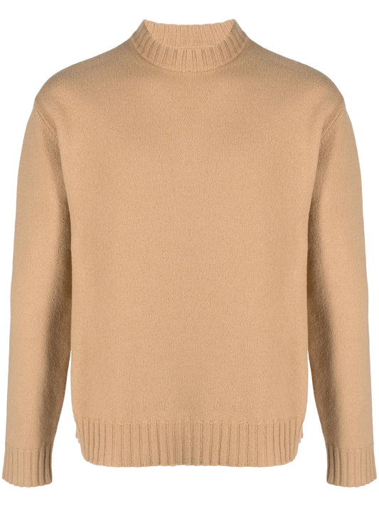crew-neck merino wool jumper