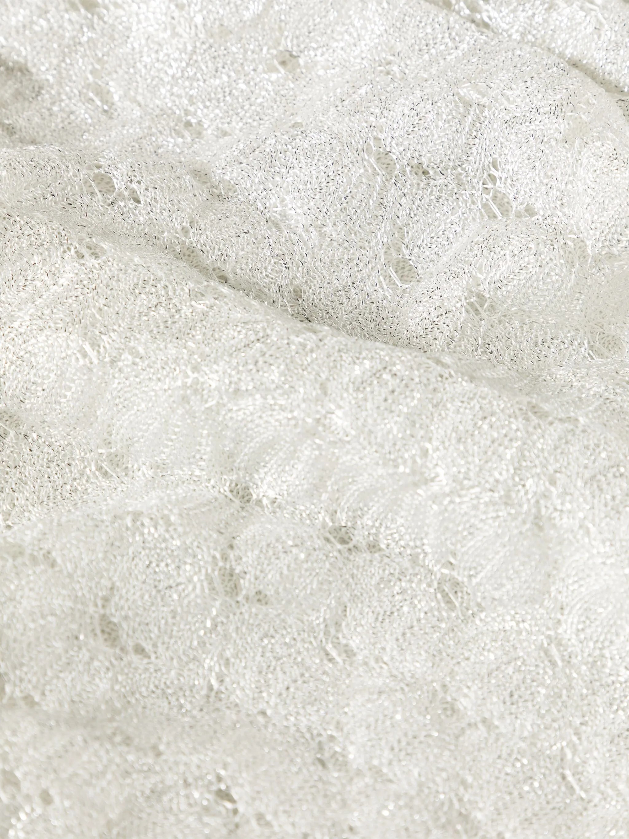lace-effect maxi dress
