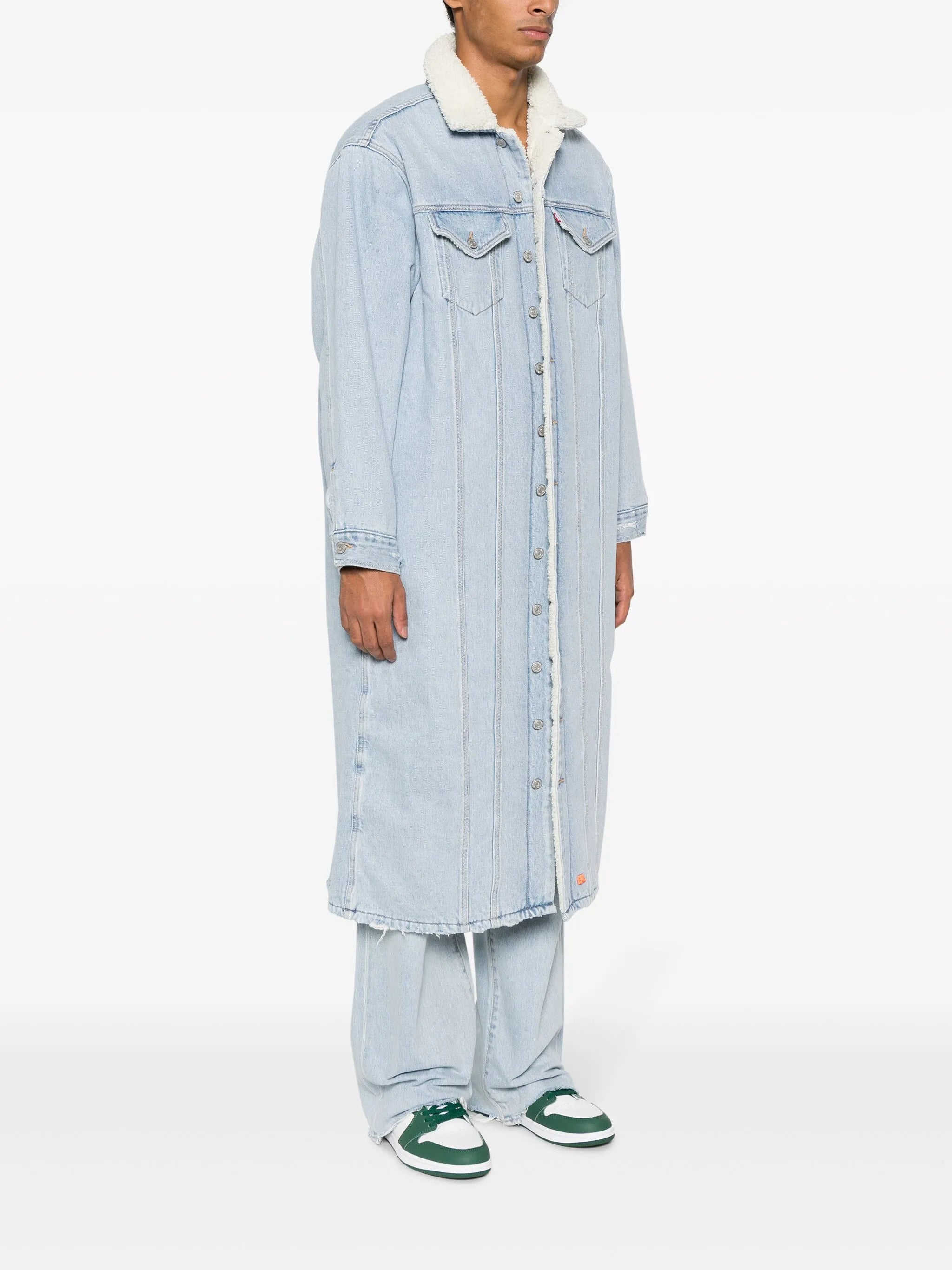 x Levi's sherpa-collar denim coat