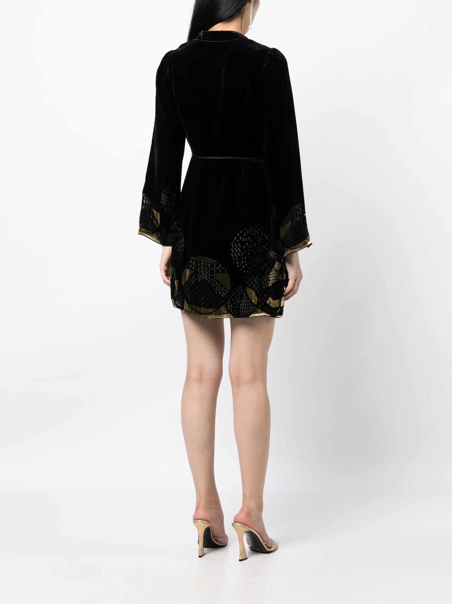 Iris velvet short dress