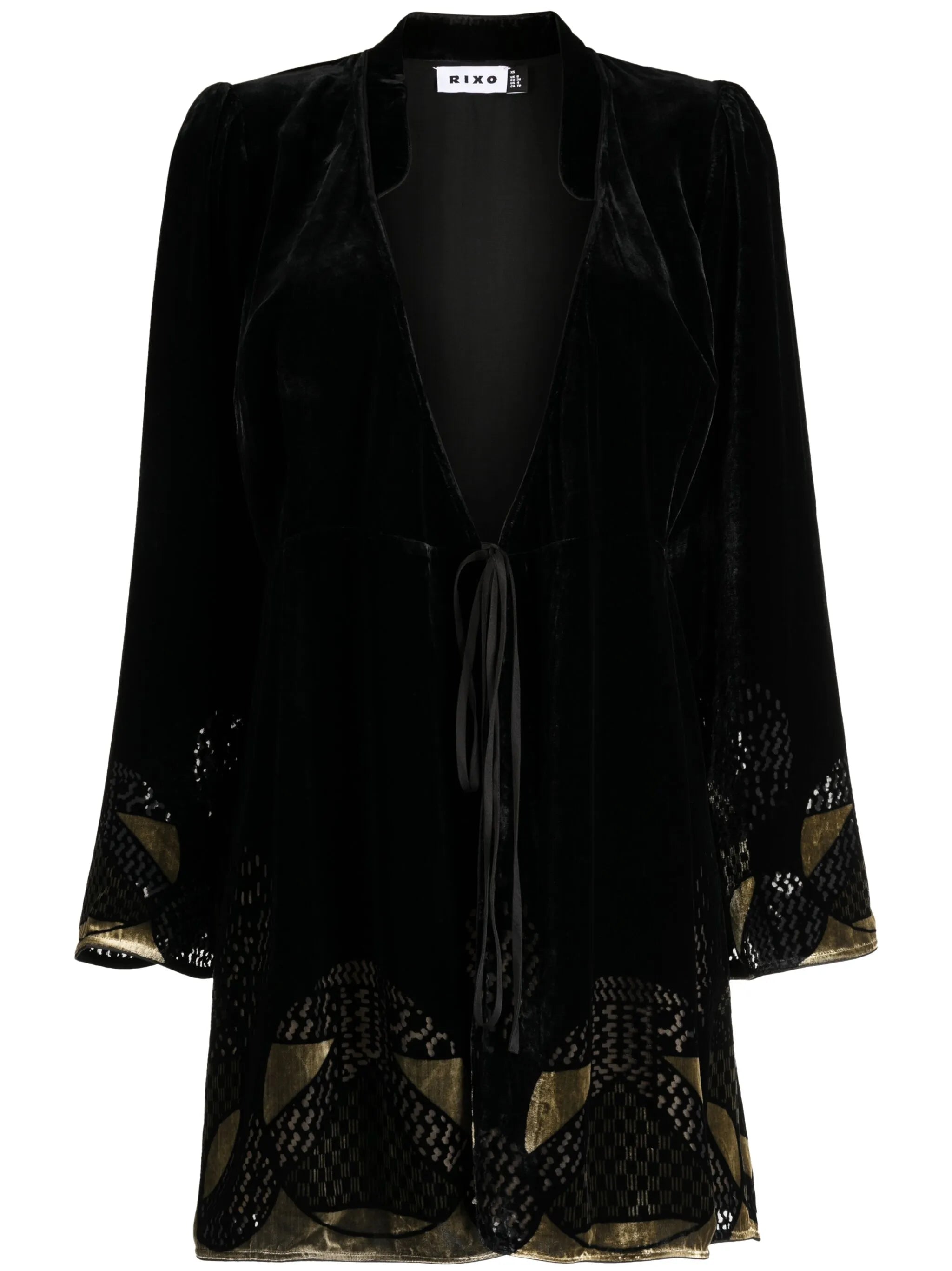 Iris velvet short dress
