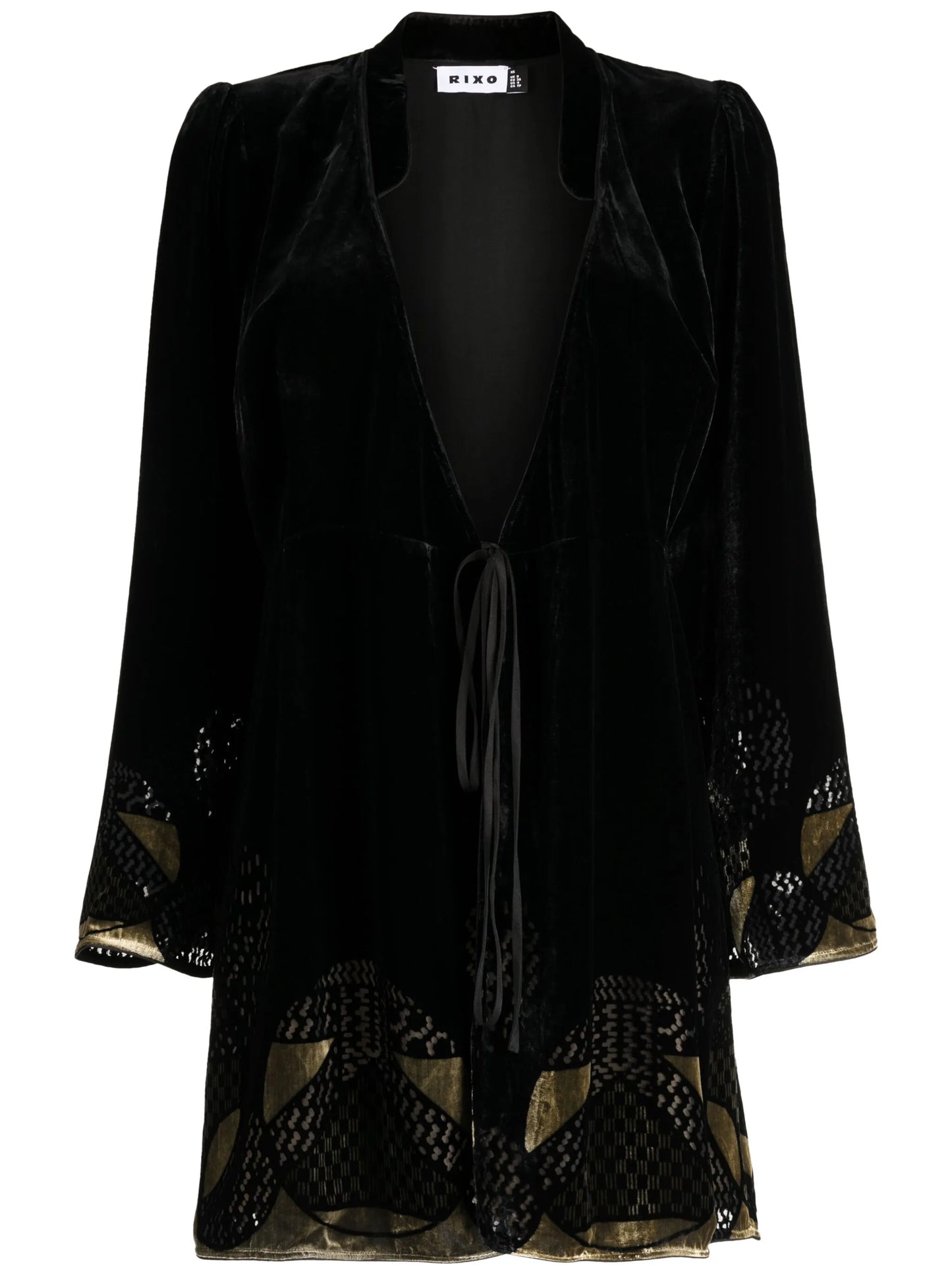 Iris velvet short dress