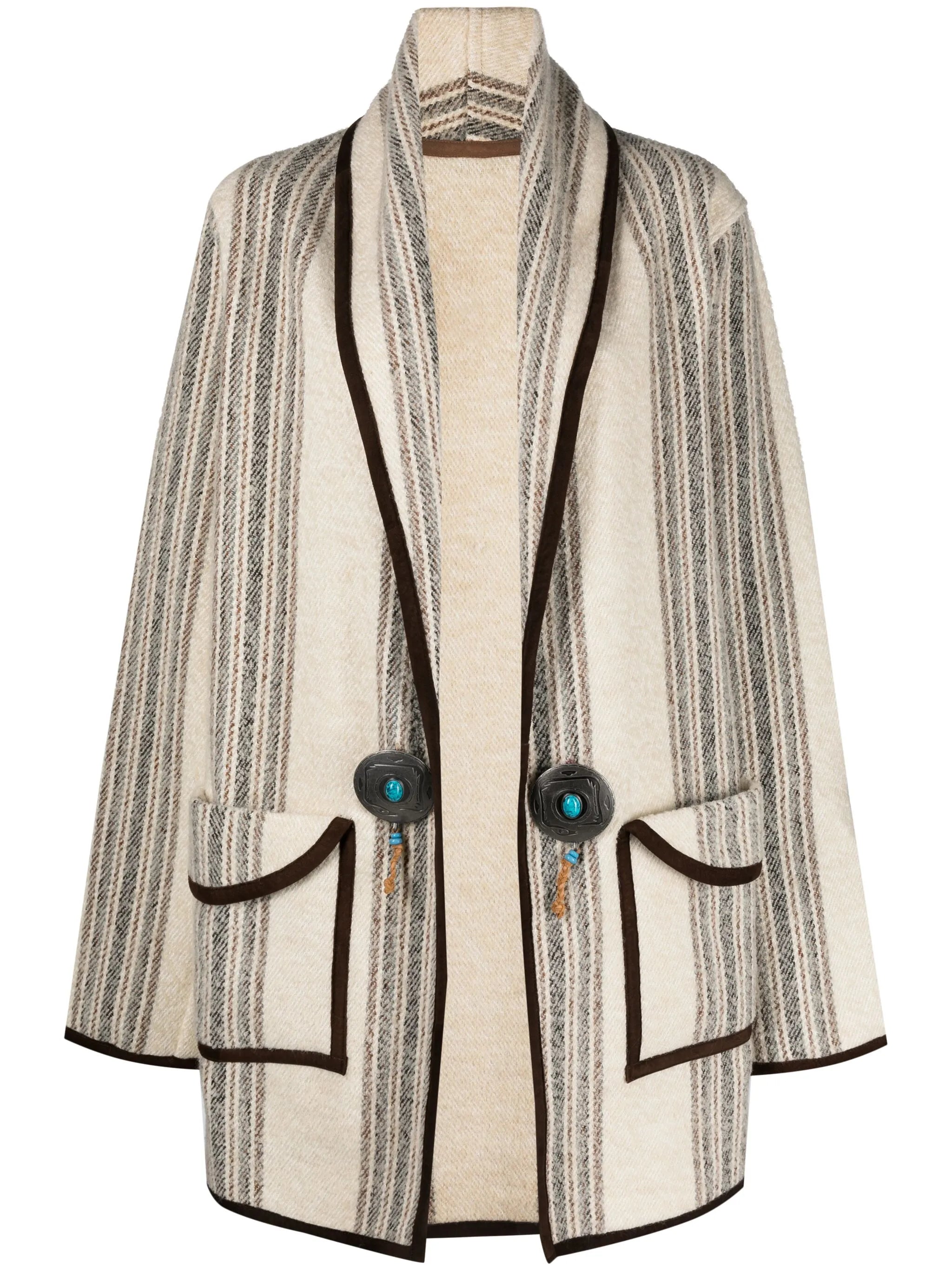 open-front knitted caridgan