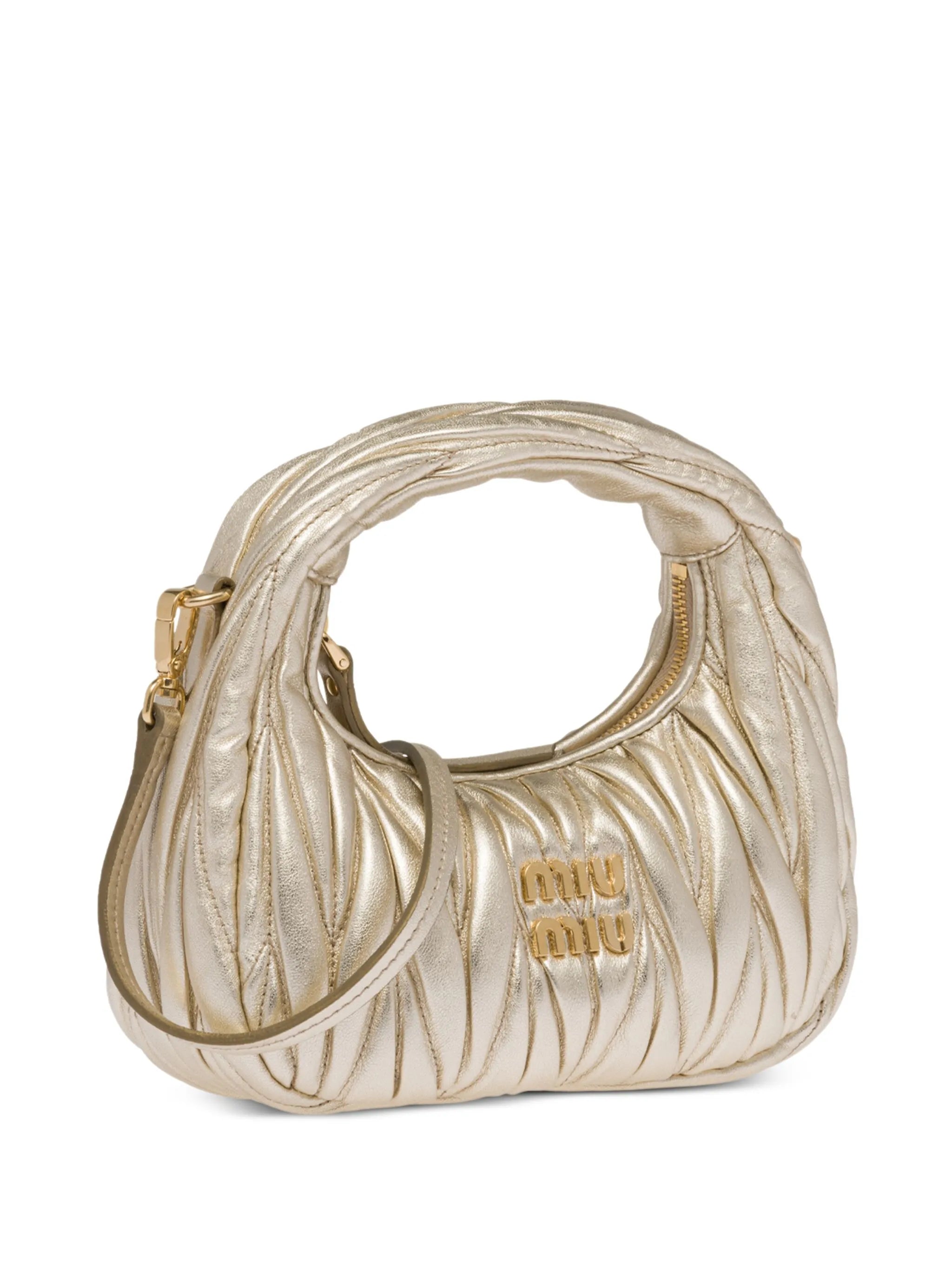 Wander matelassé mini shoulder bag
