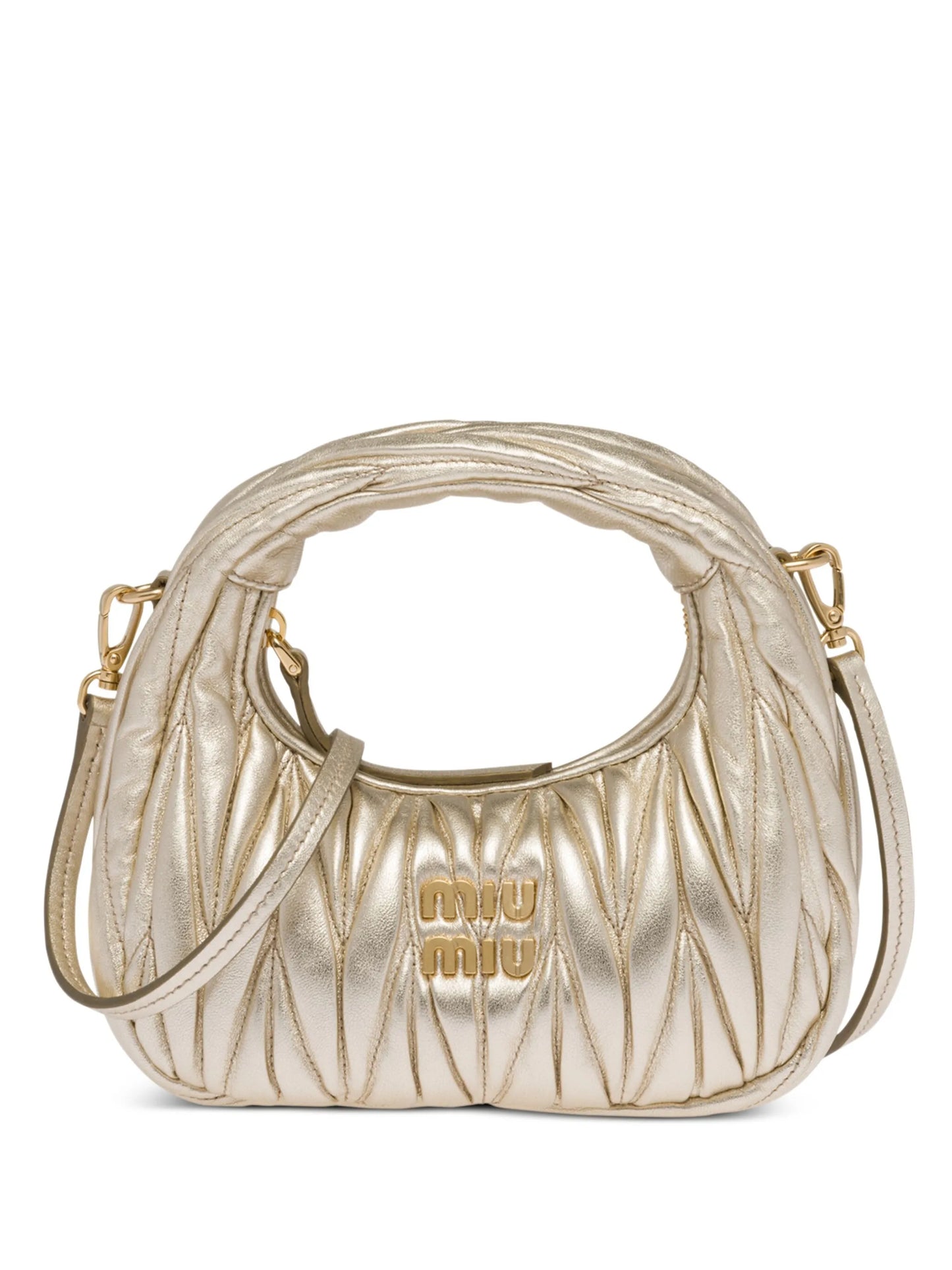 Wander matelassé mini shoulder bag