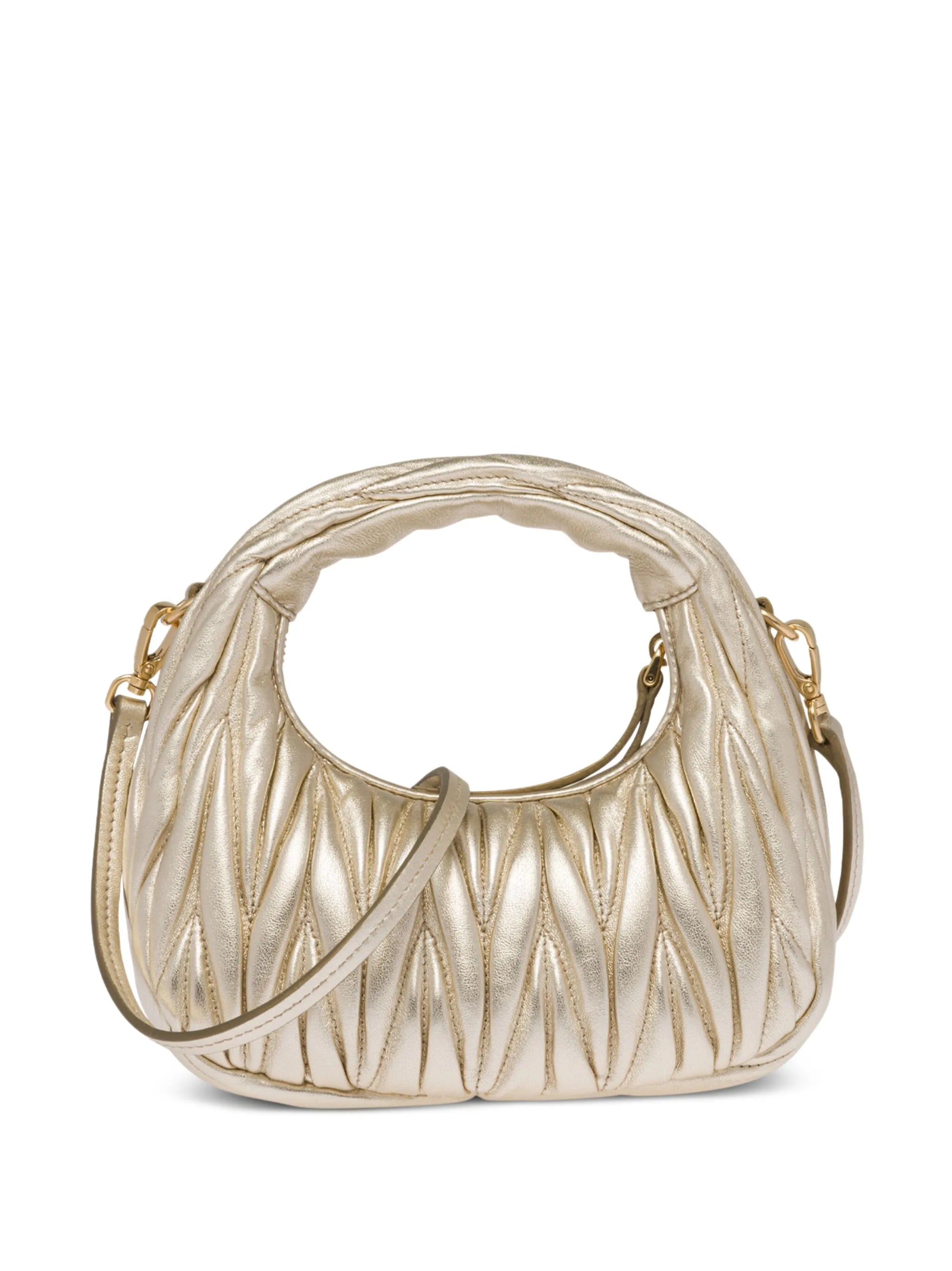 Wander matelassé mini shoulder bag