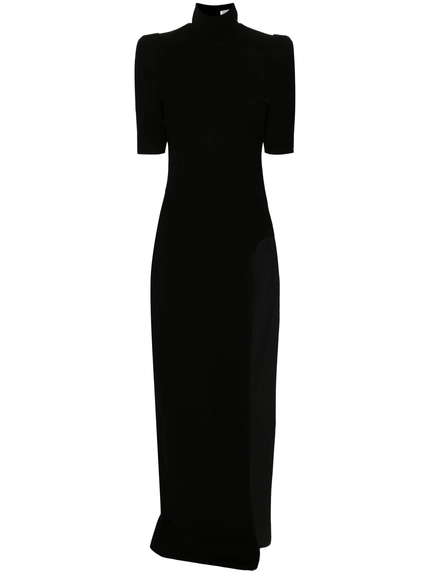 Core high-neck open-back maxi dress