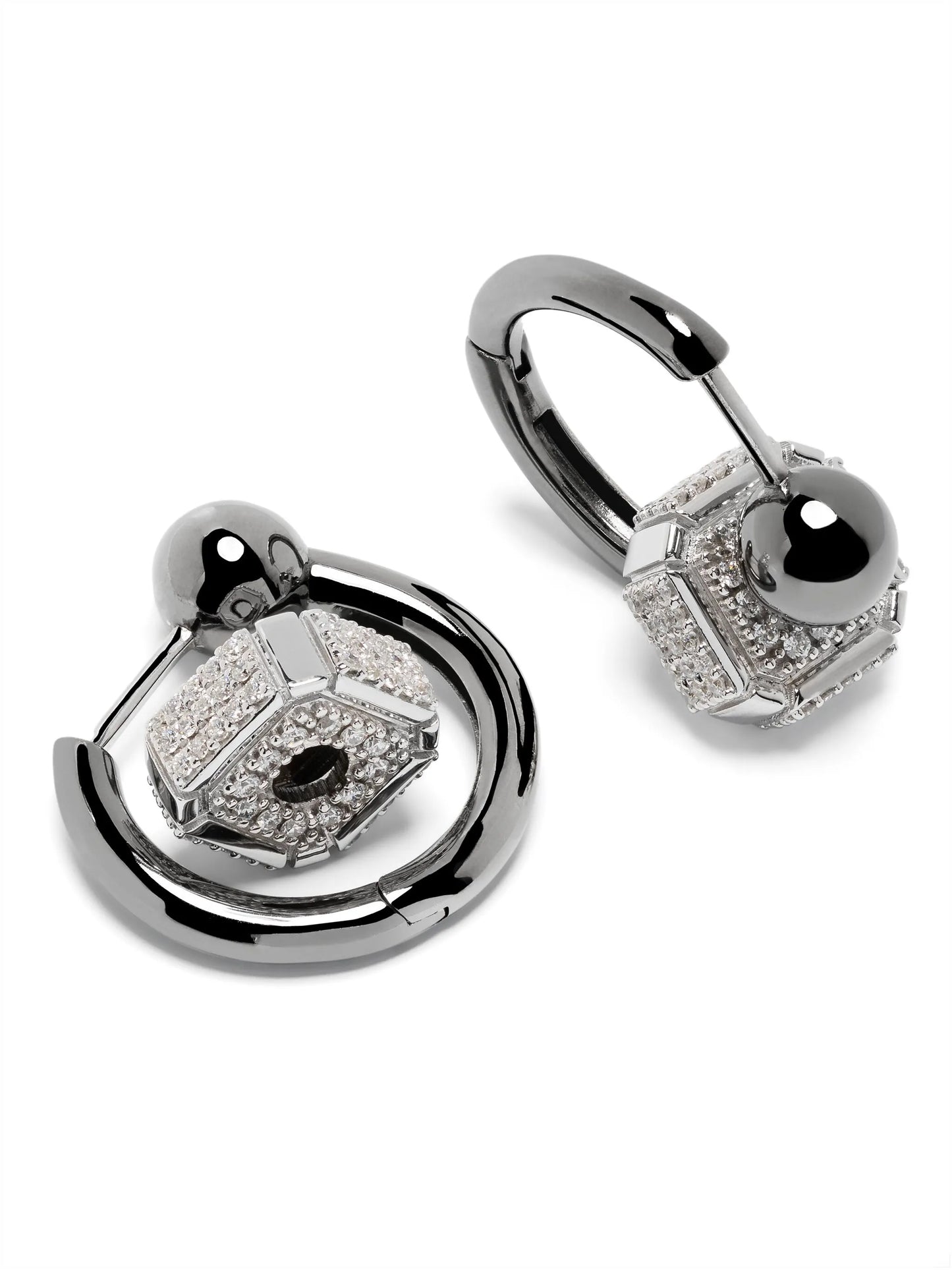 18kt gold mini hoop earrings