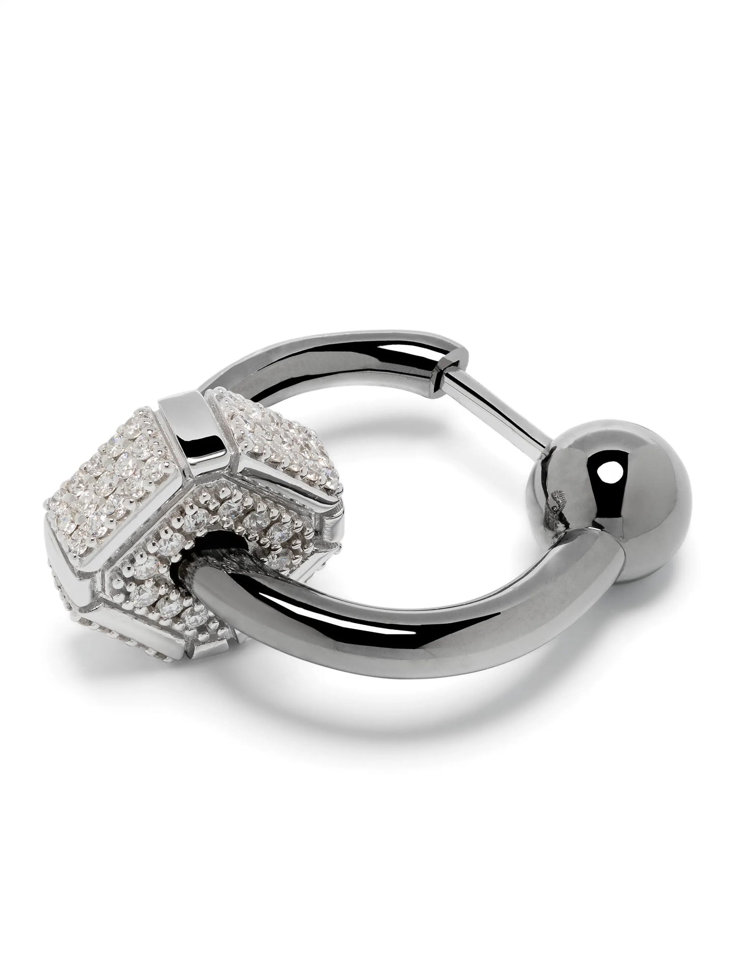 18kt gold mini hoop earrings