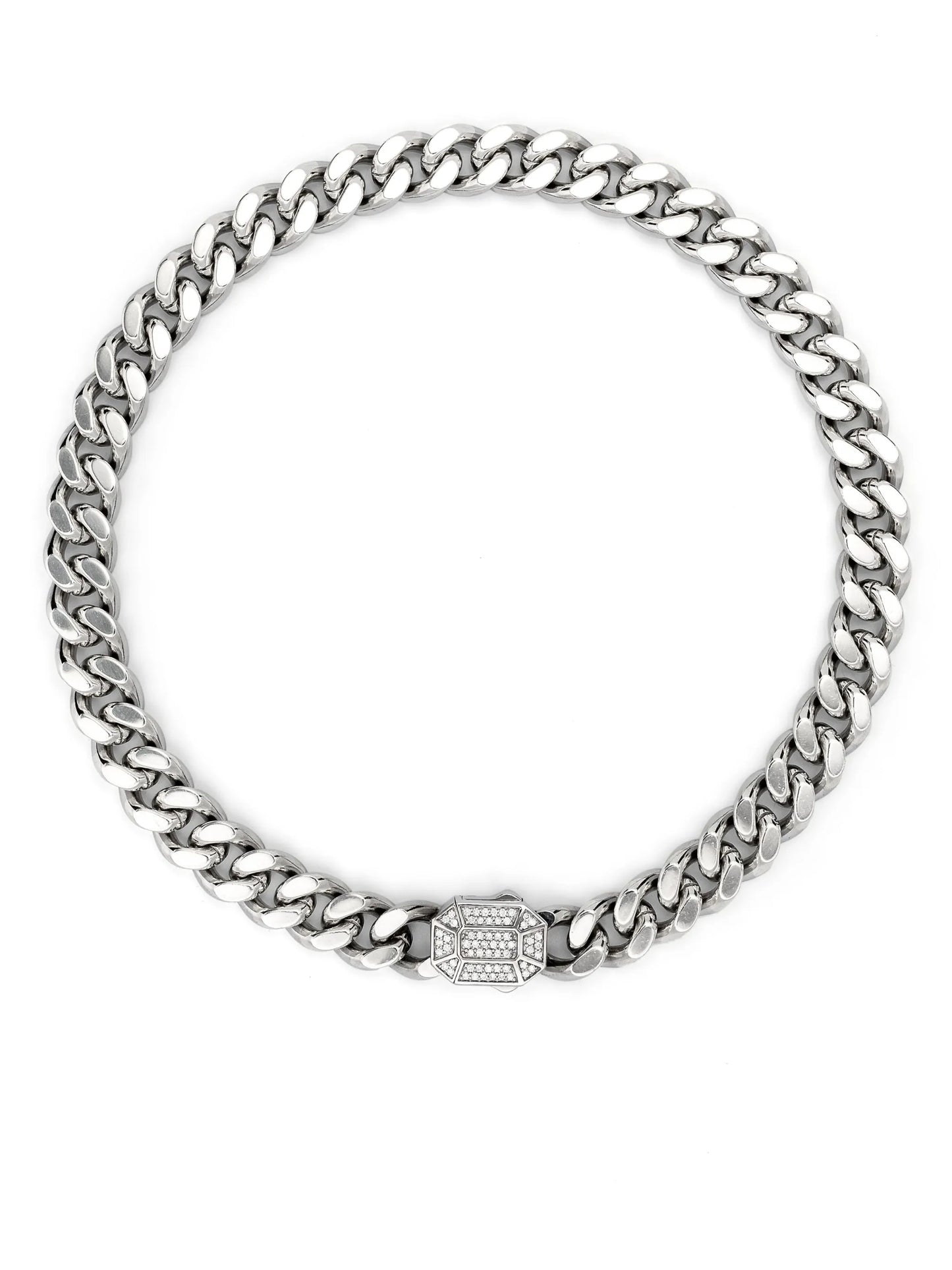 18kt white gold Dimitri diamond necklace