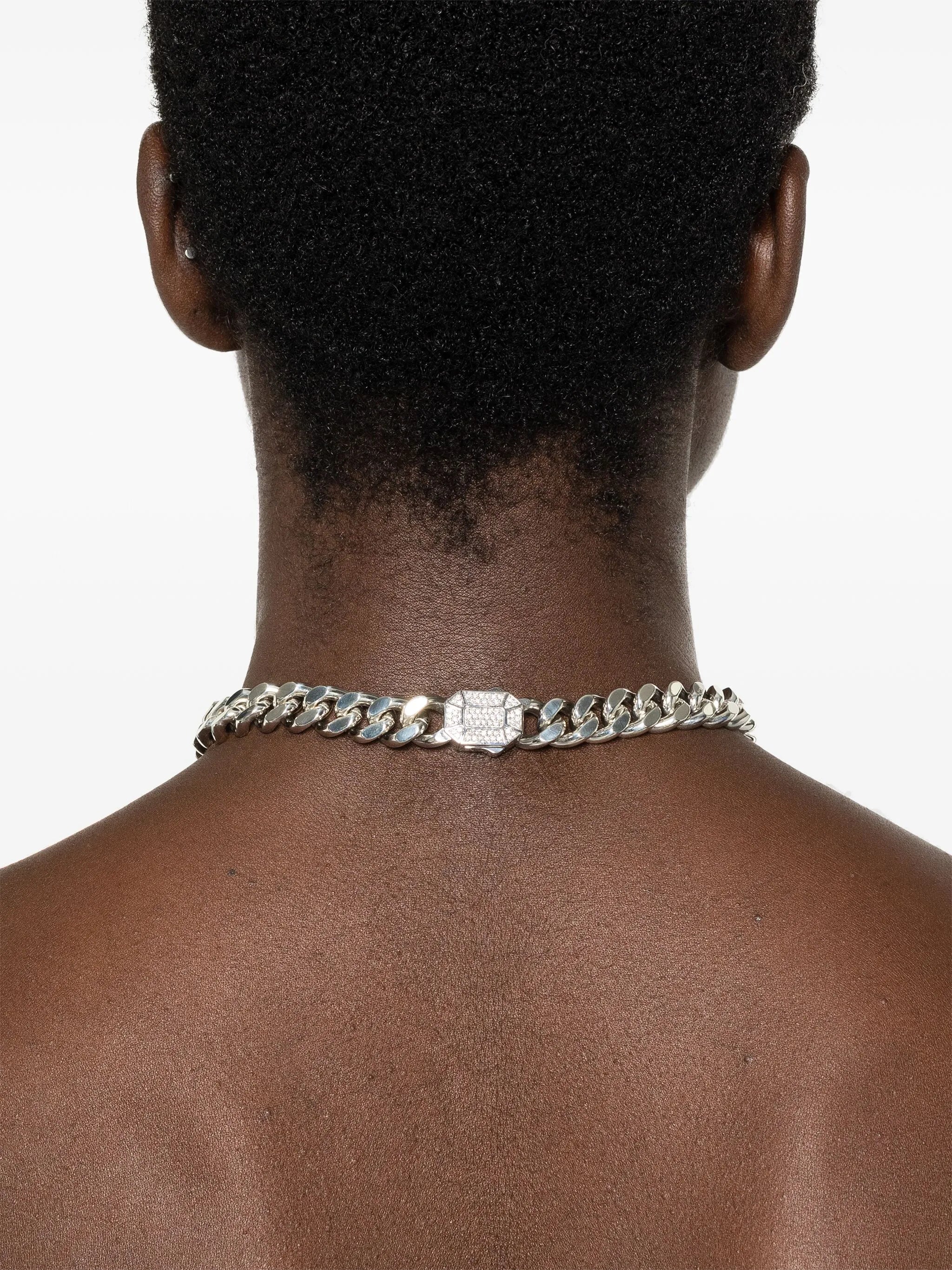 18kt white gold Dimitri diamond necklace