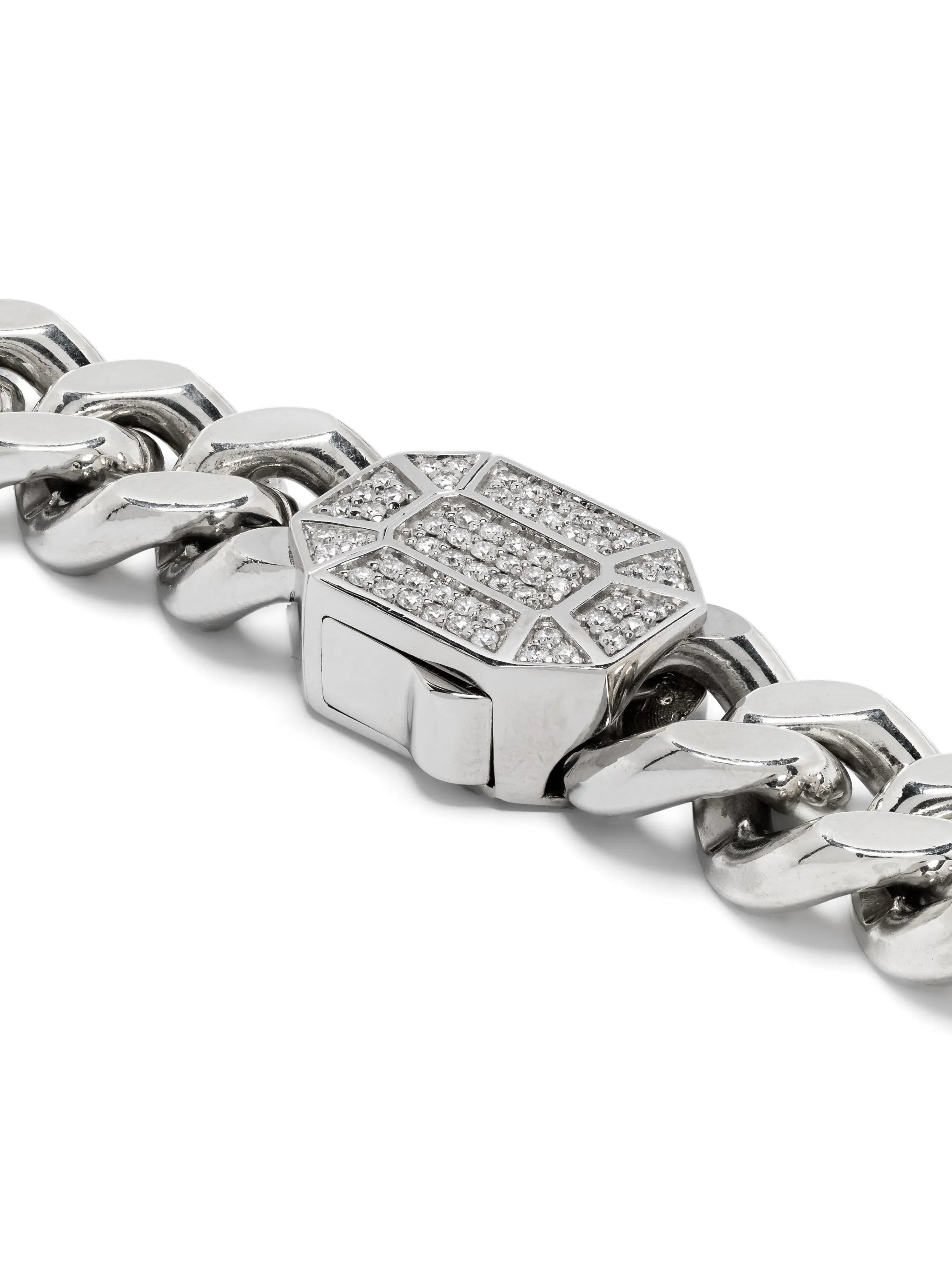 18kt white gold Dimitri diamond necklace