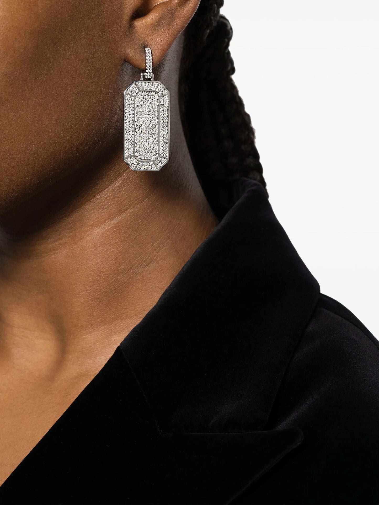 18kt white-gold Tokyo Big diamond earring