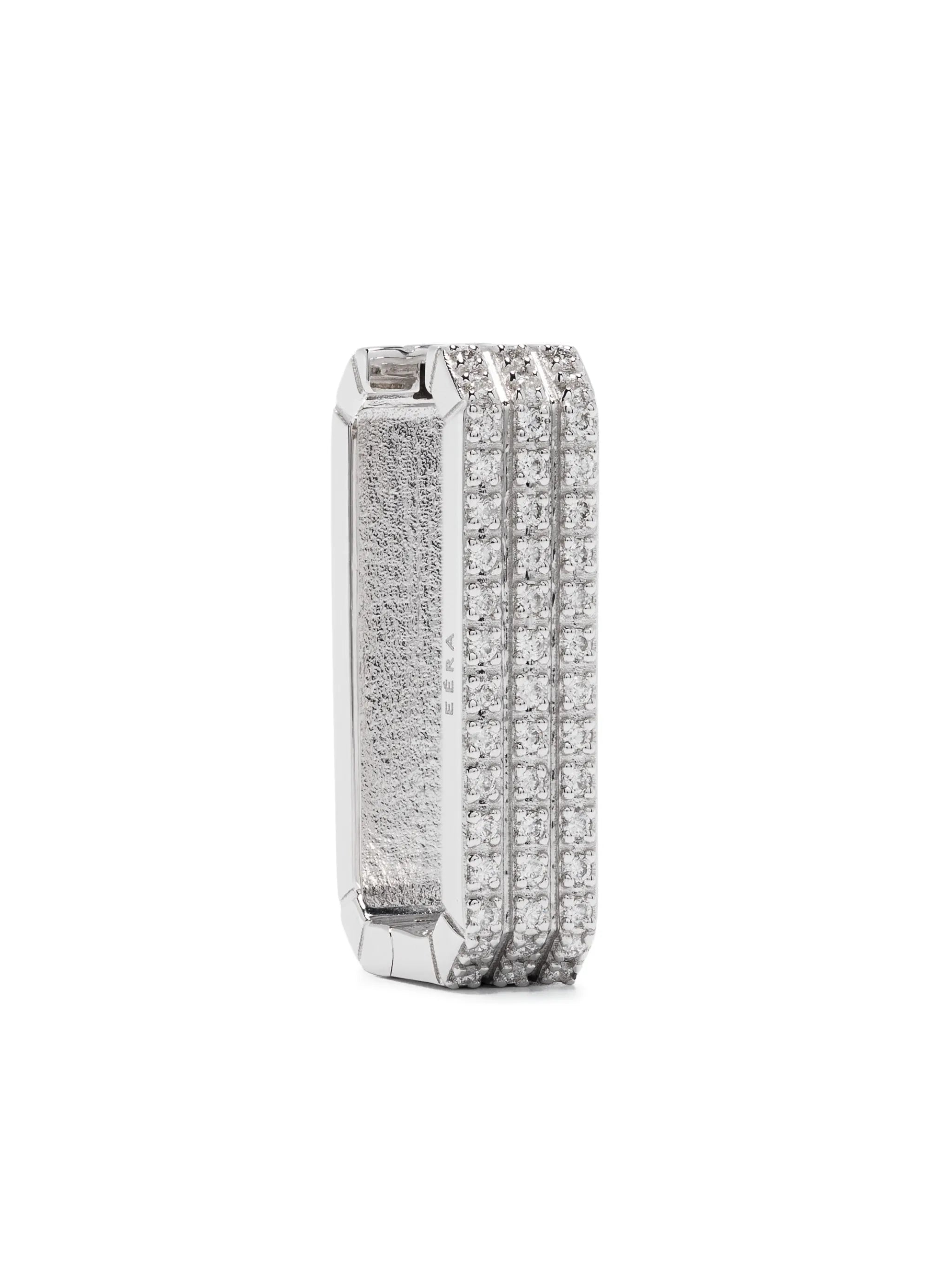 18kt white gold Long Candy diamond earring