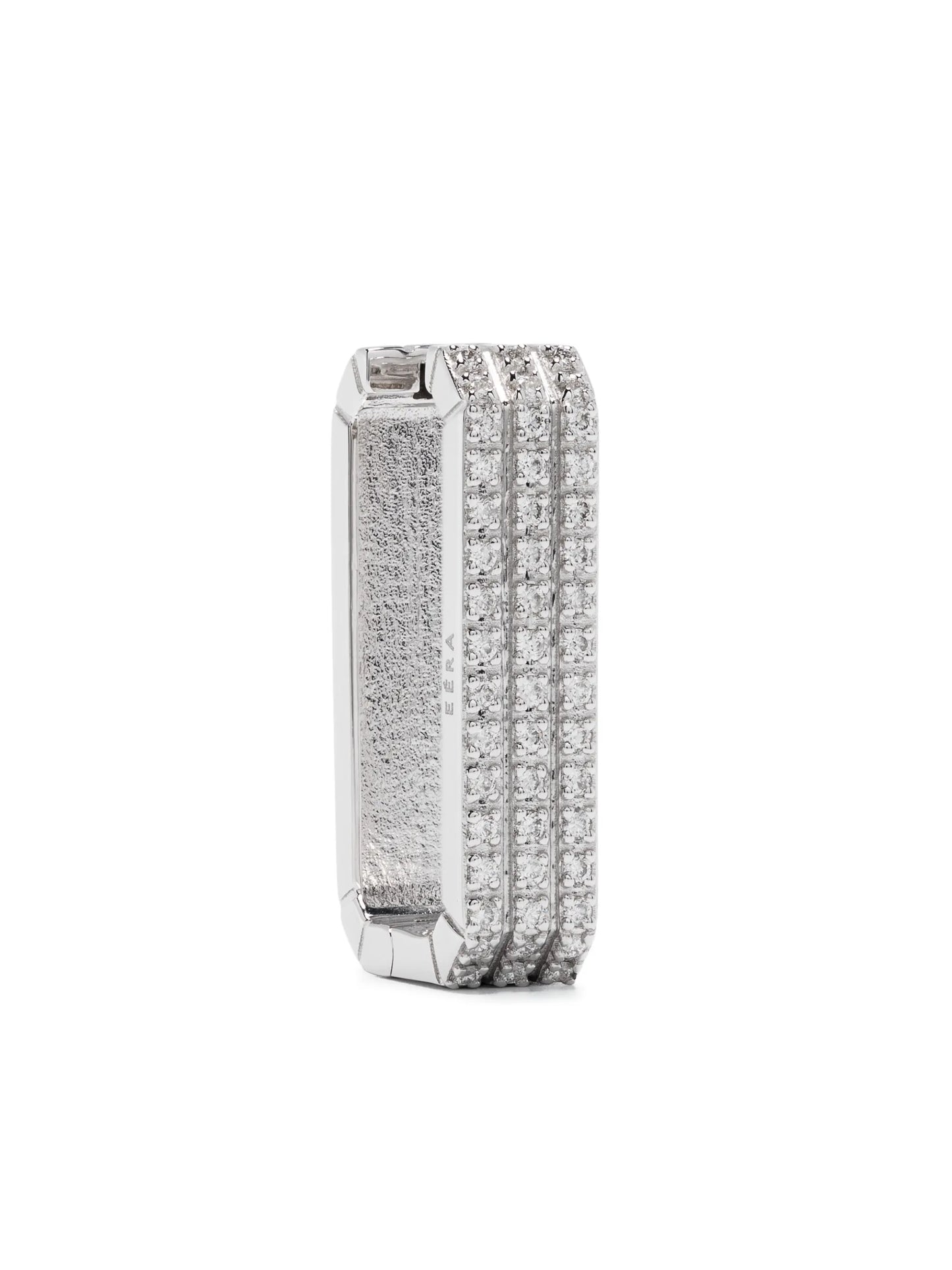 18kt white gold Long Candy diamond earring