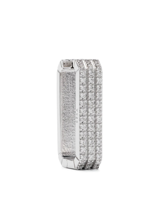 18kt white gold Long Candy diamond earring