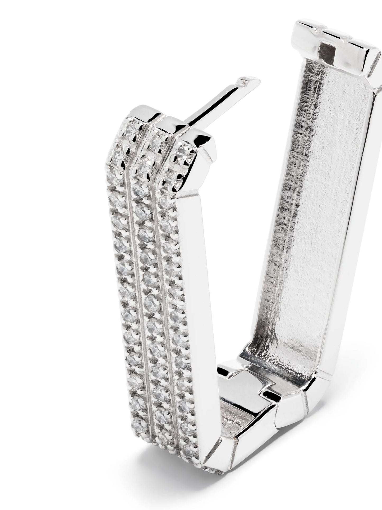 18kt white gold Long Candy diamond earring