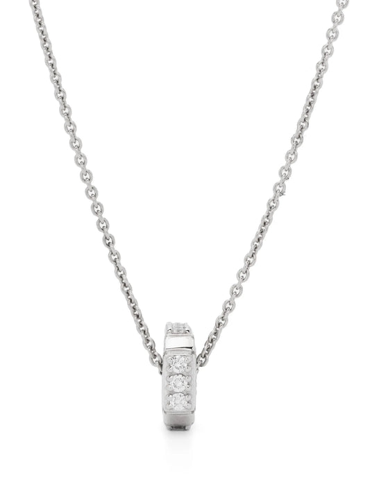 18kt white-gold Dado diamond necklace