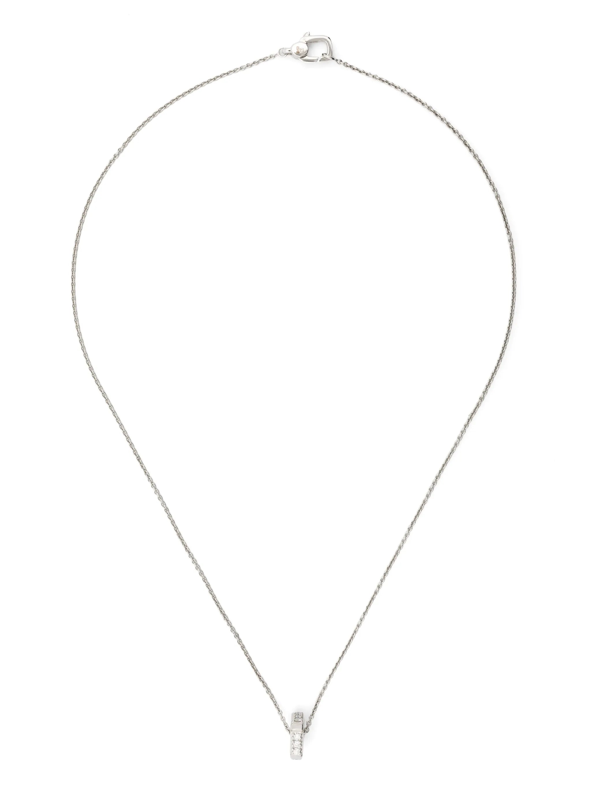 18kt white-gold Dado diamond necklace