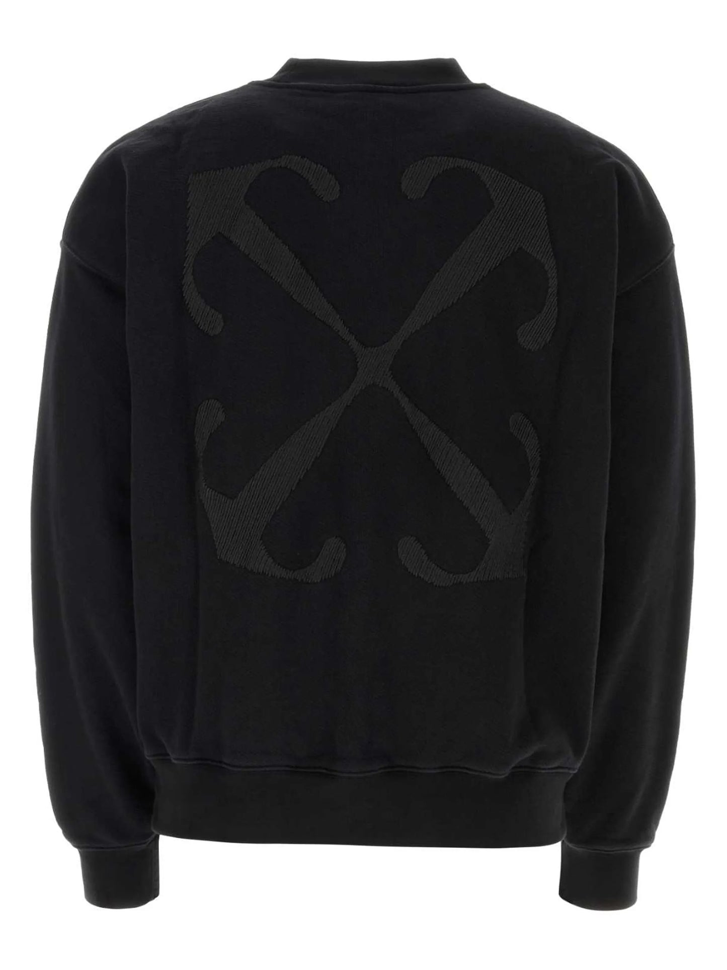 Arrows-embroidered cotton sweatshirt
