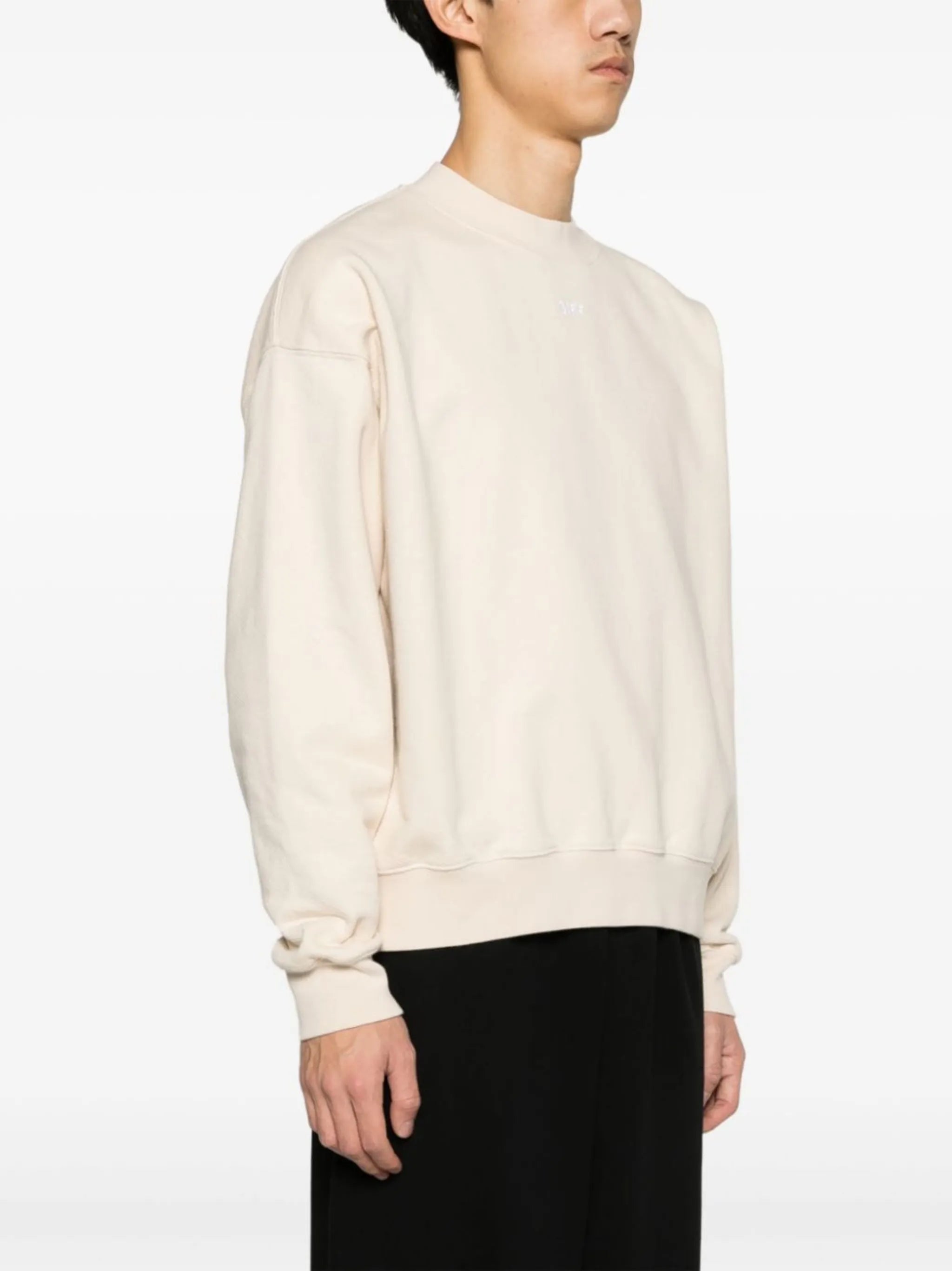 Arrows-embroidered cotton sweatshirt