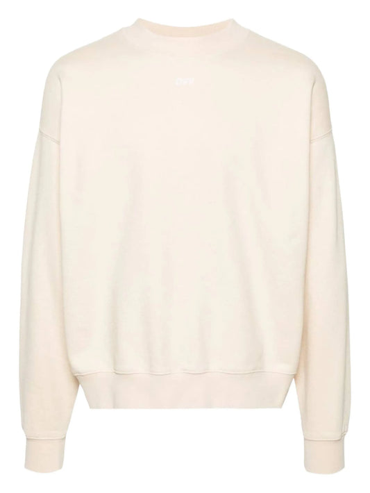 Arrows-embroidered cotton sweatshirt
