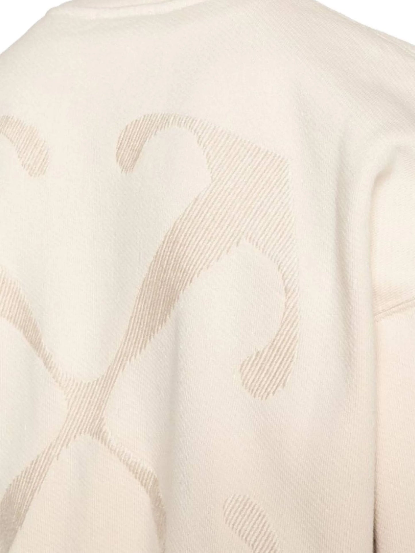 Arrows-embroidered cotton sweatshirt