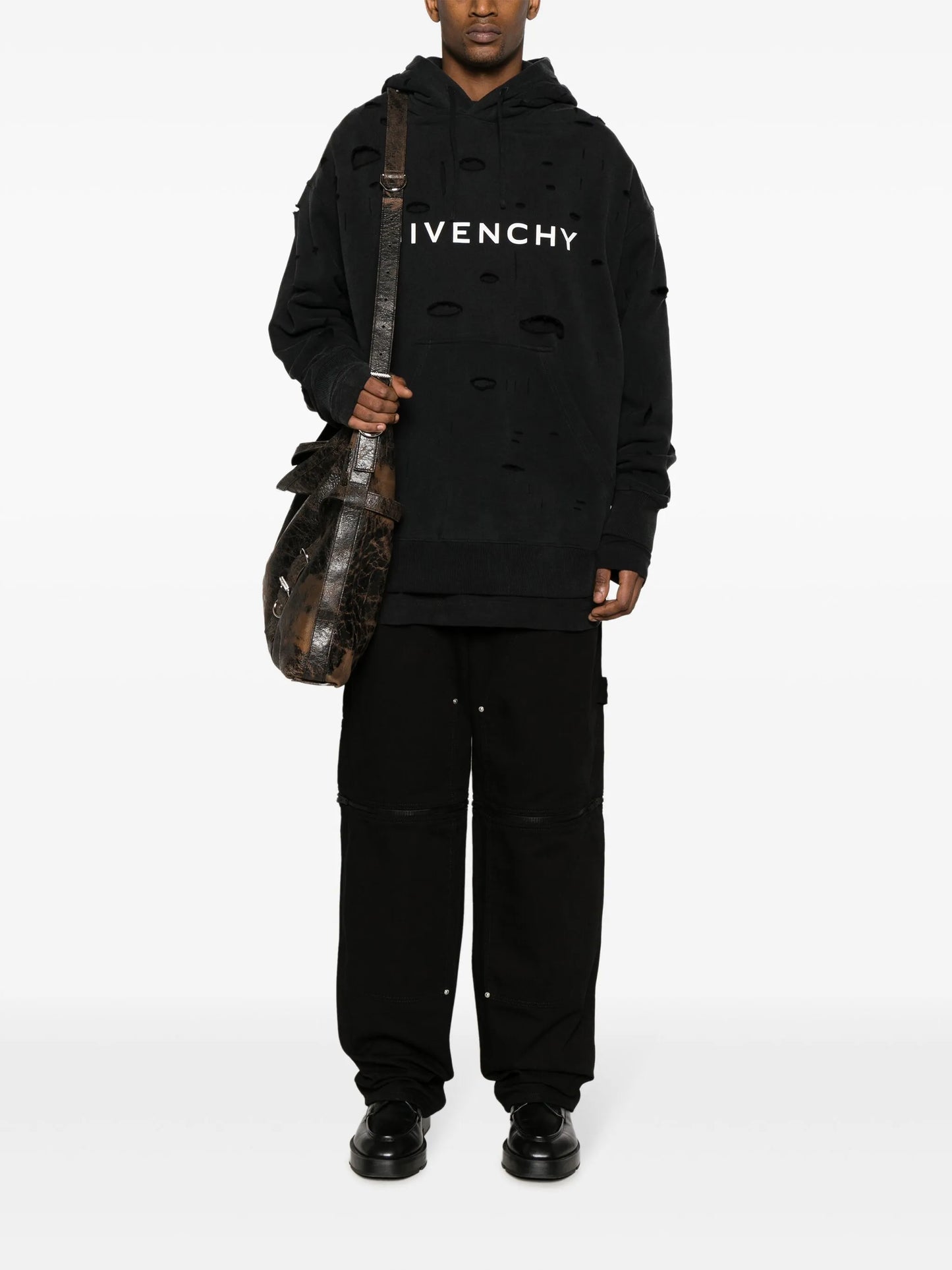 logo-print hoodie
