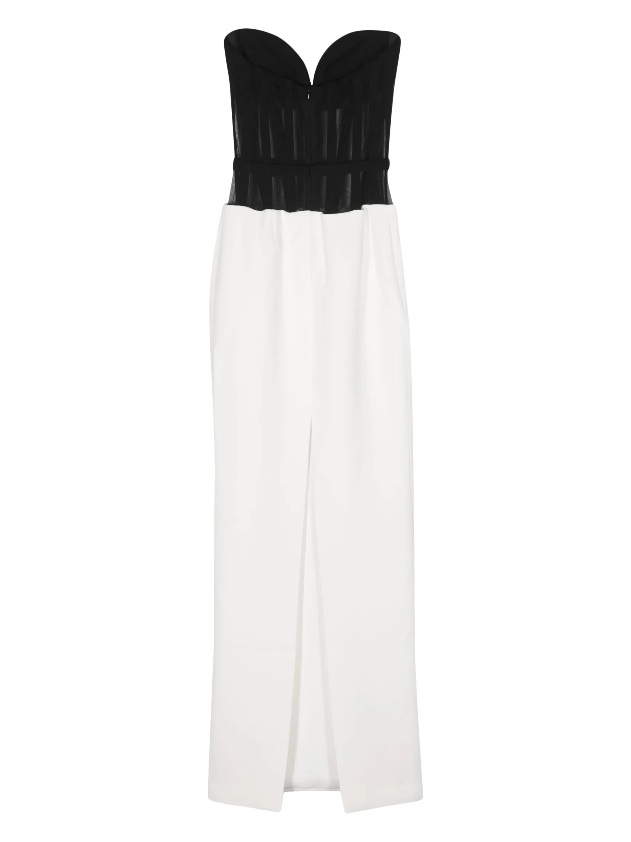 bustier column maxi dress