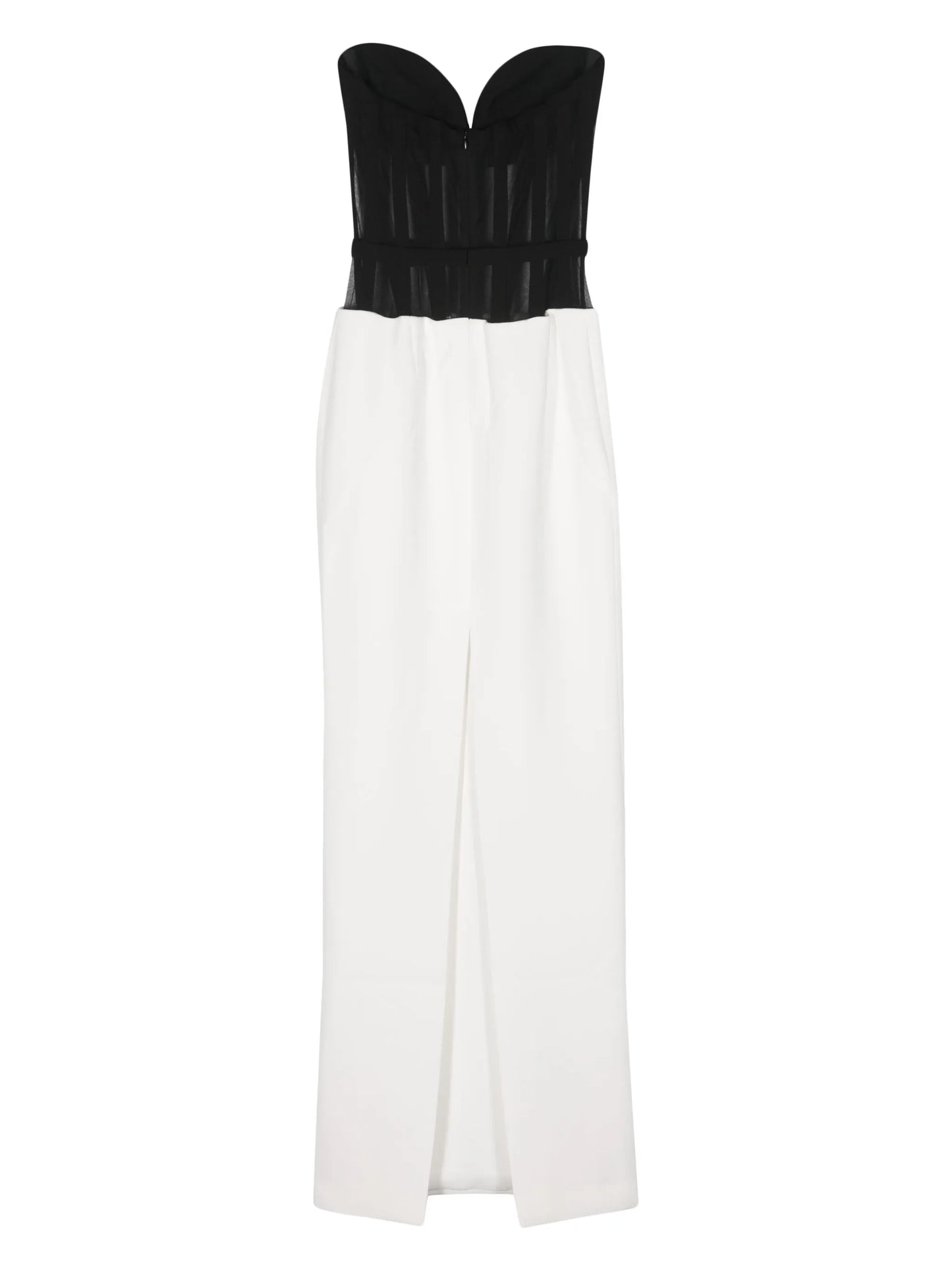 bustier column maxi dress
