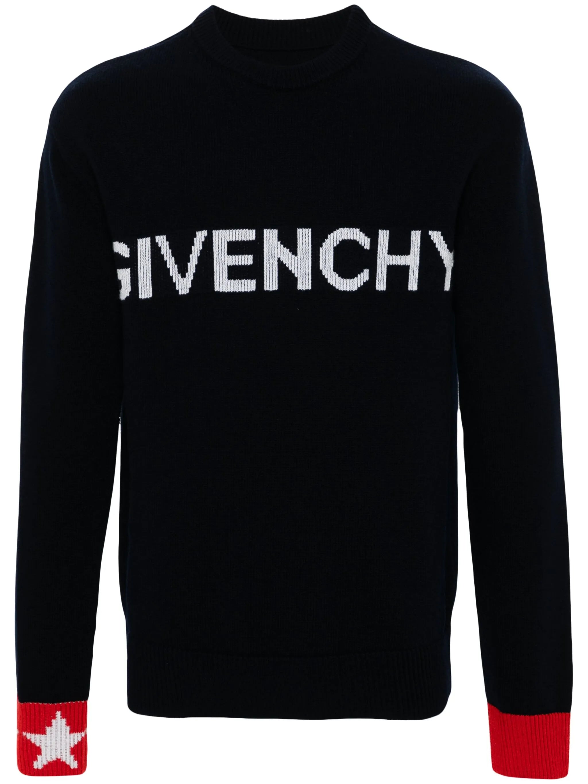 logo-intarsia sweater