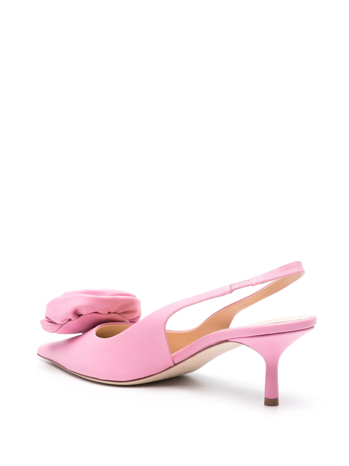 55mm rose-appliqué pumps