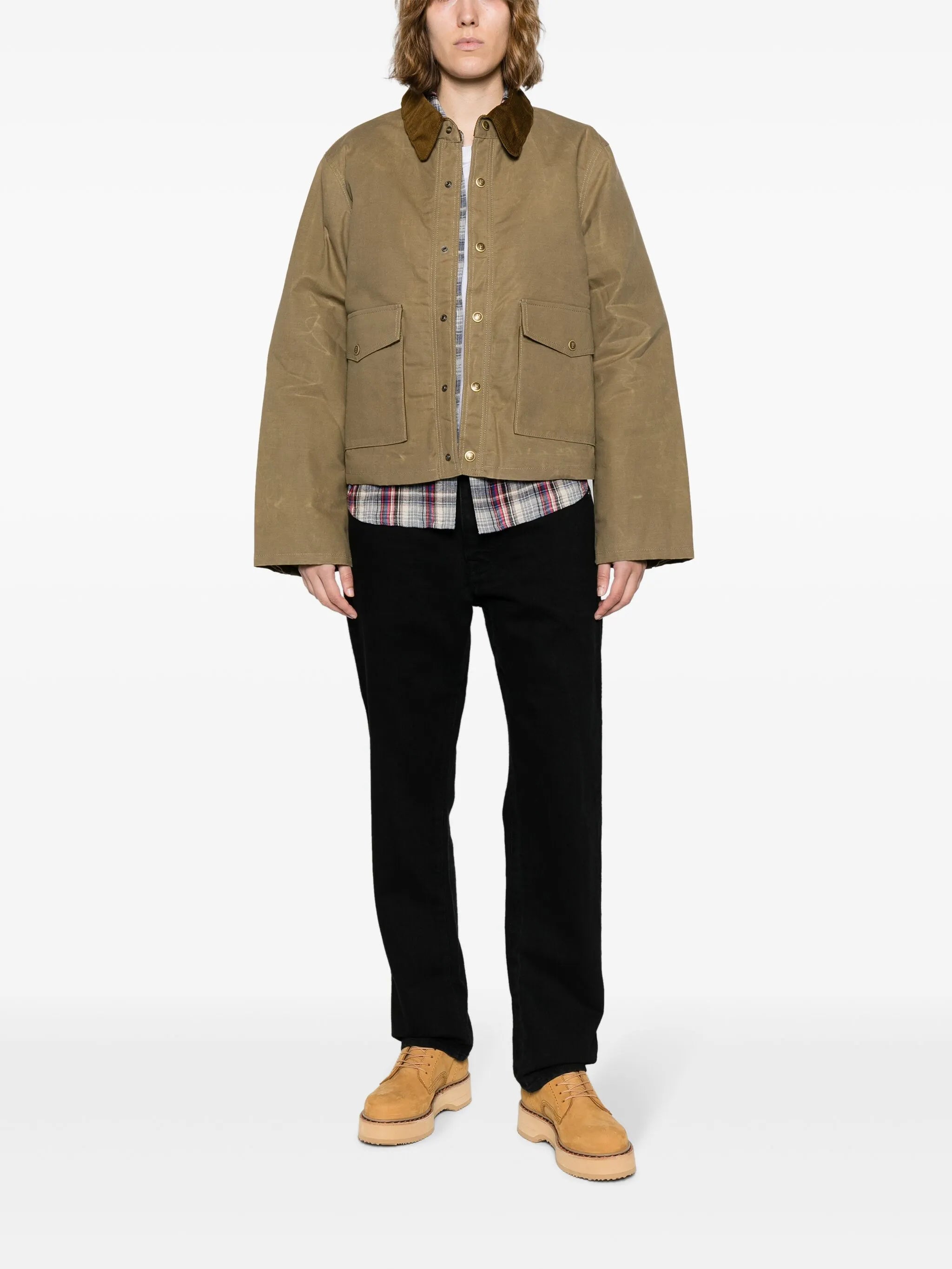 Fleur coated cotton jacket