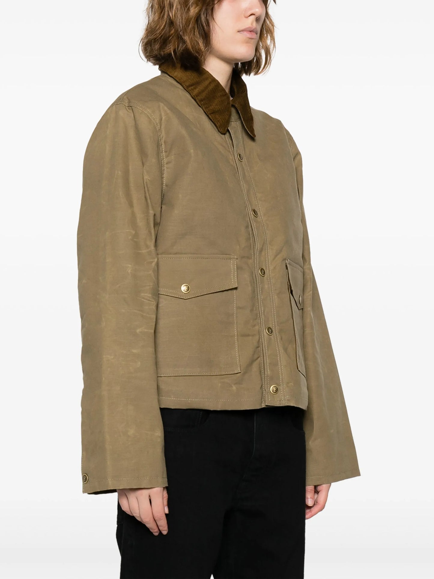 Fleur coated cotton jacket