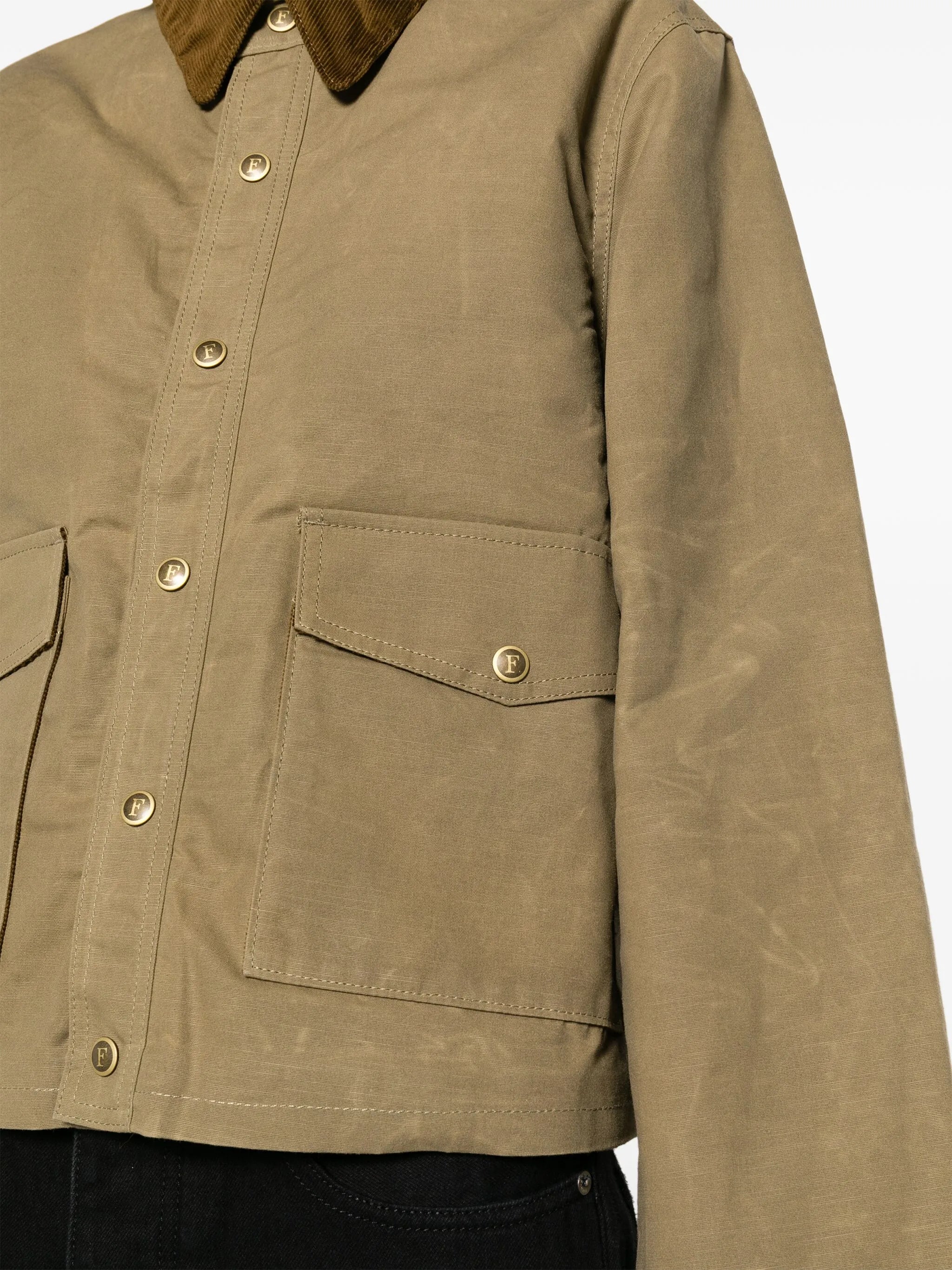 Fleur coated cotton jacket