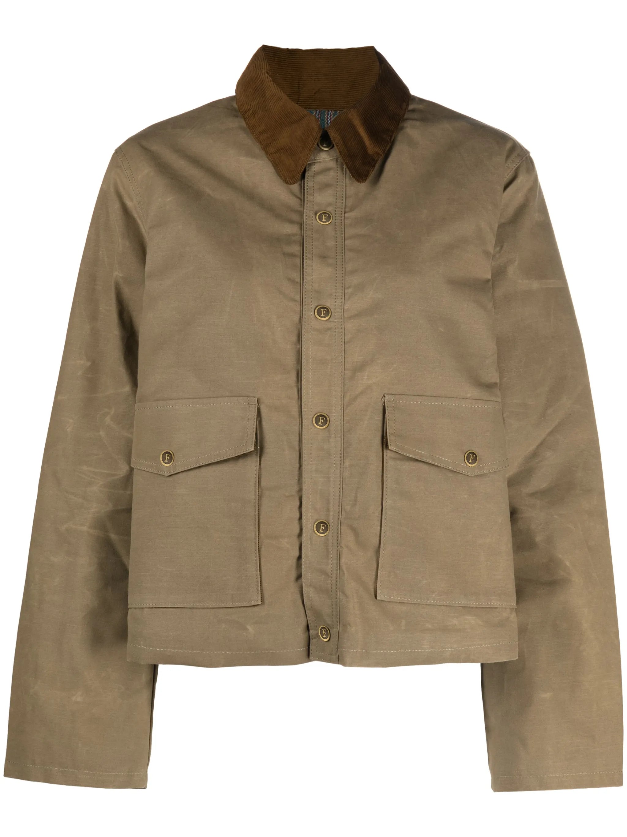 Fleur coated cotton jacket