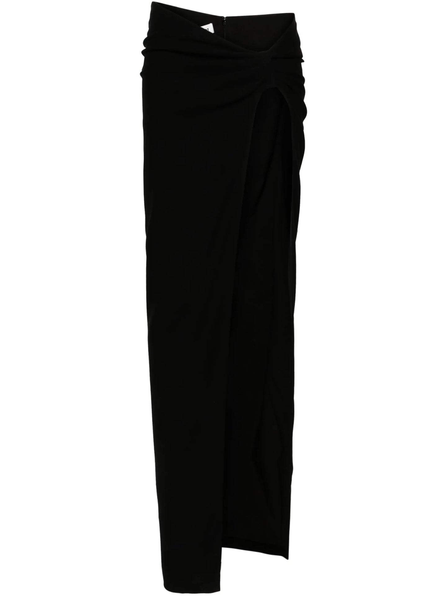 asymmetric side-slit skirt