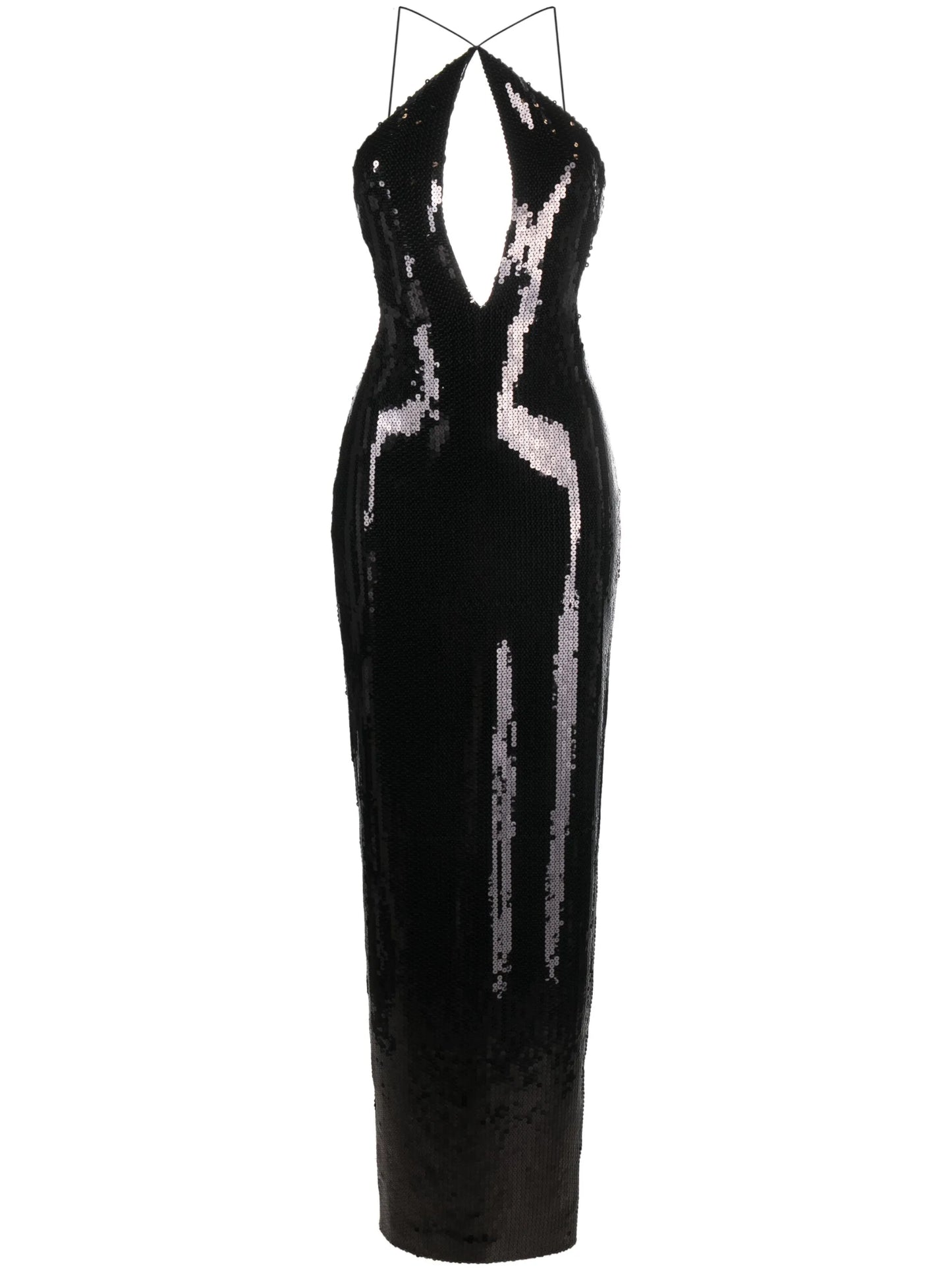 Elsa sequinned maxi dress