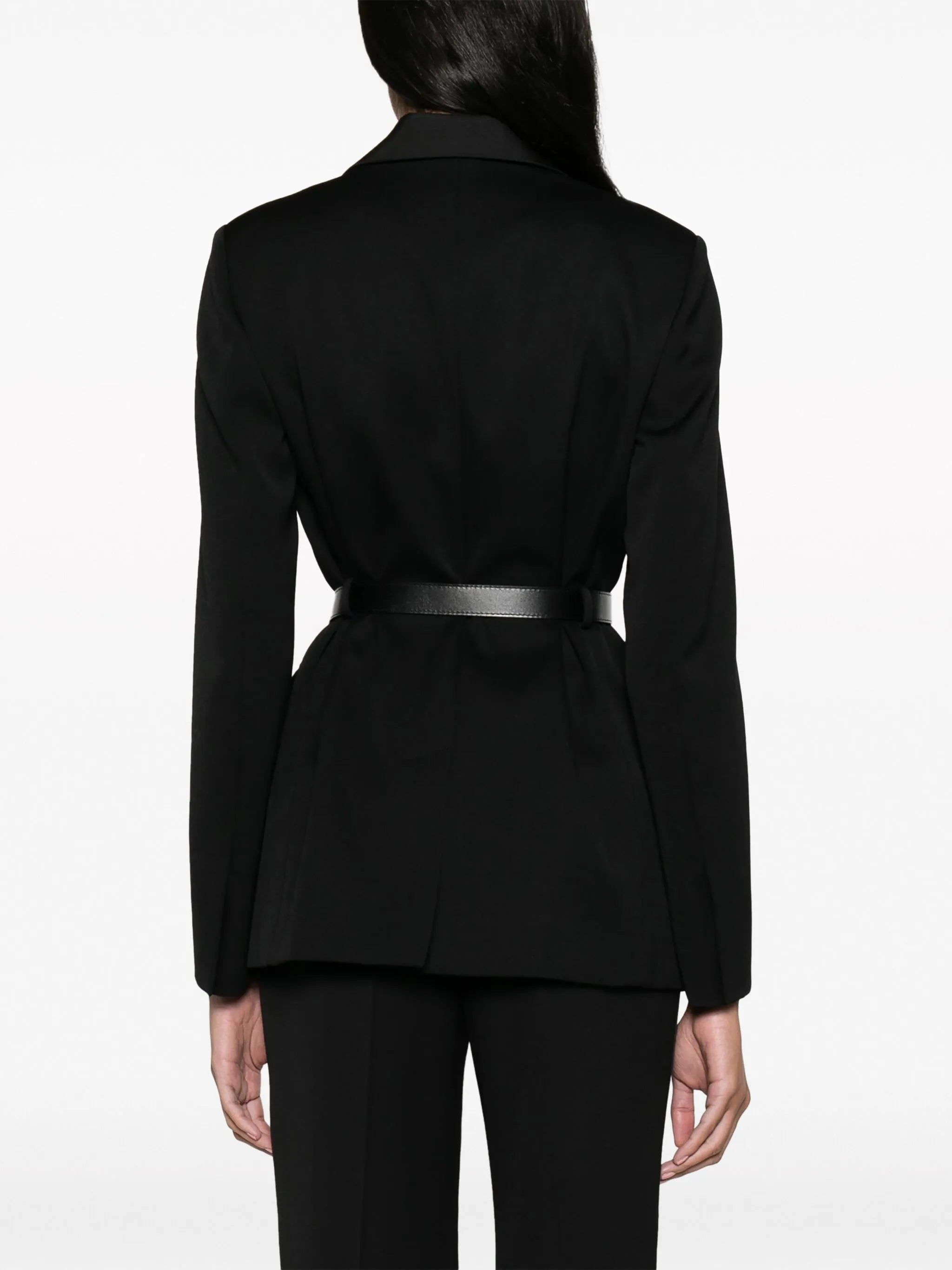 belted tailored blazer