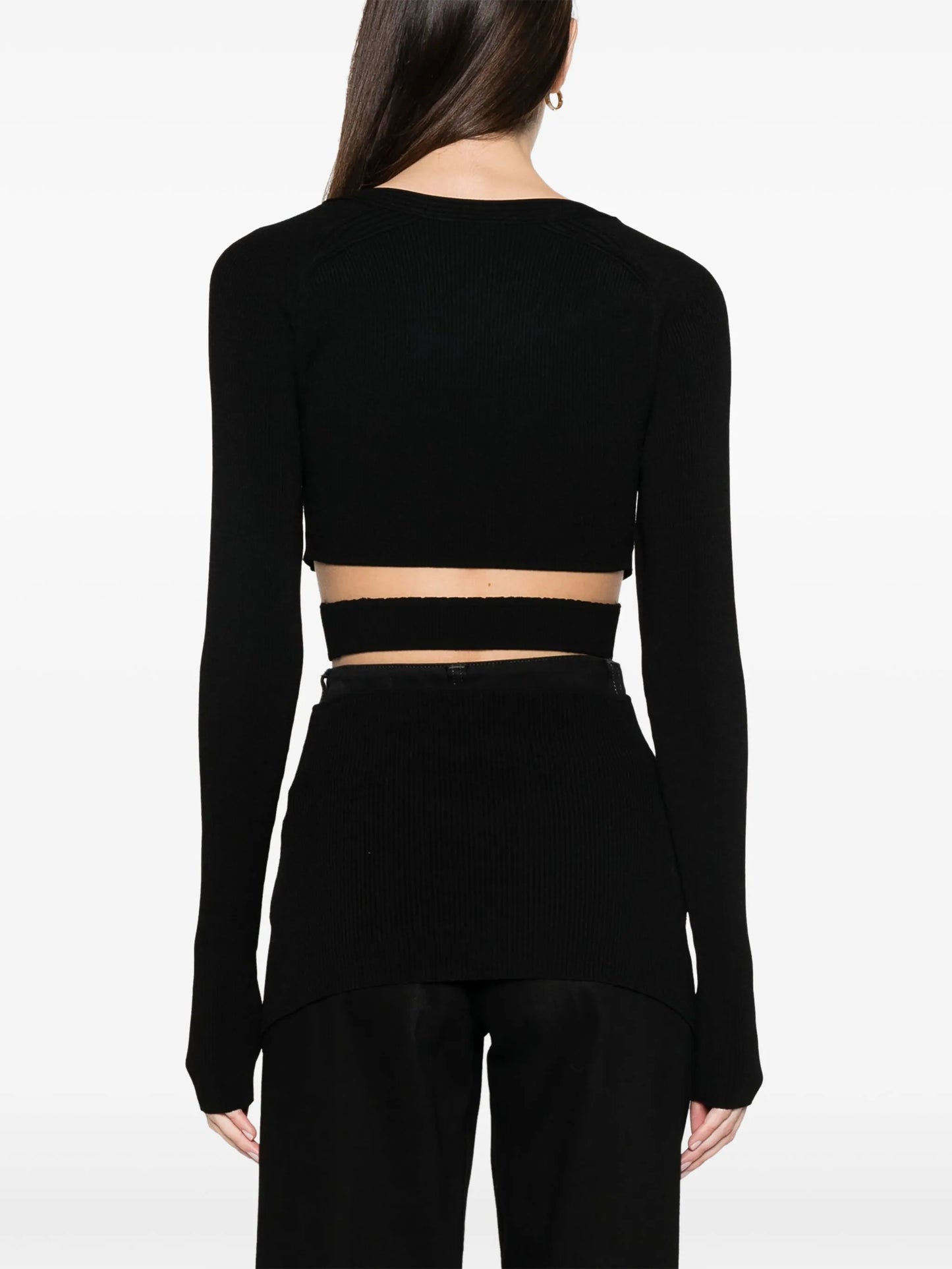 cut-out knitted top