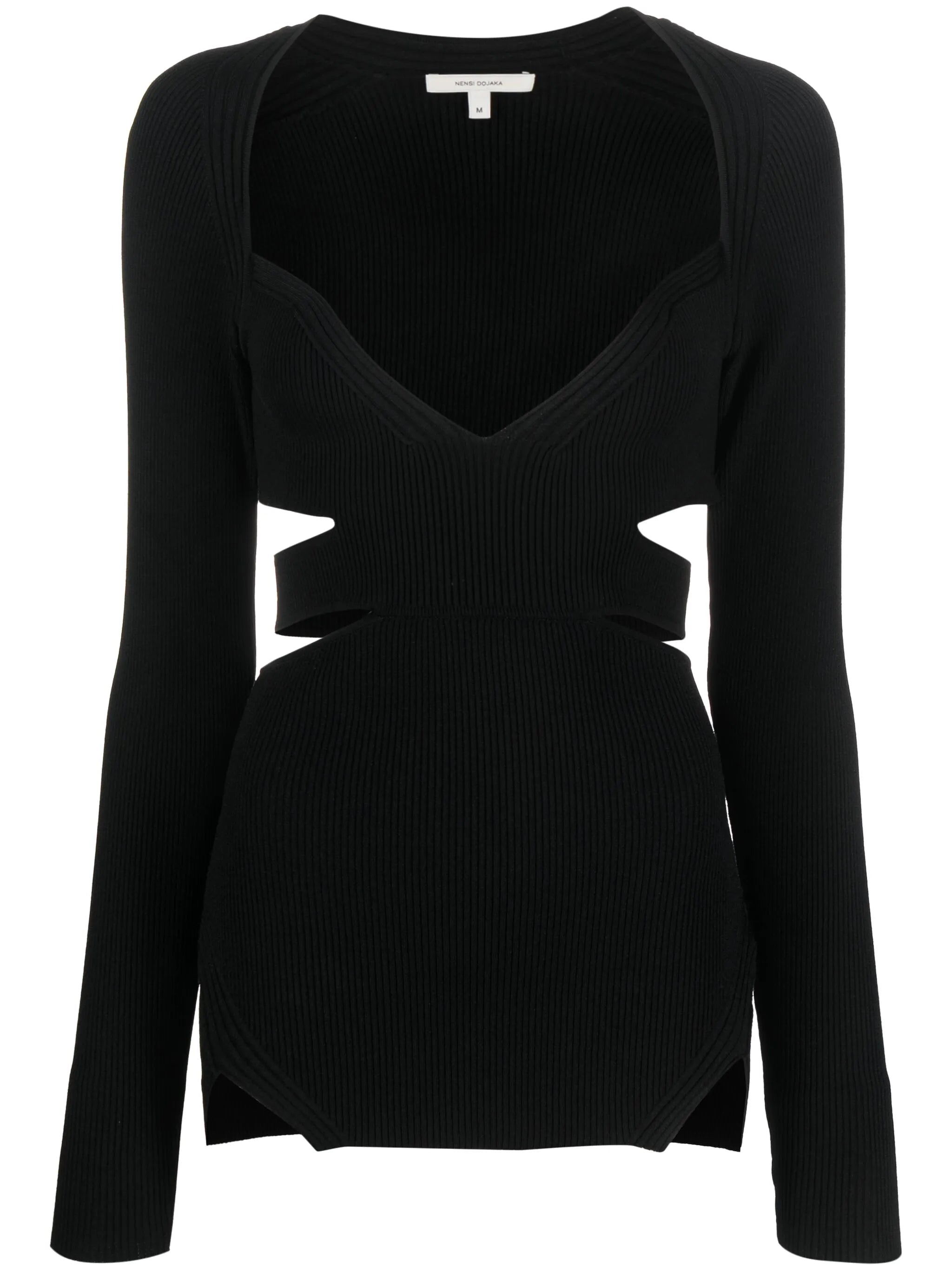 cut-out knitted top